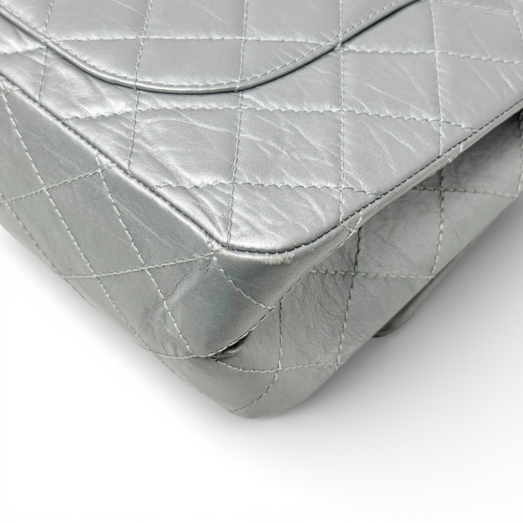 Chanel Silver Calfskin 2.55 Reissue 227