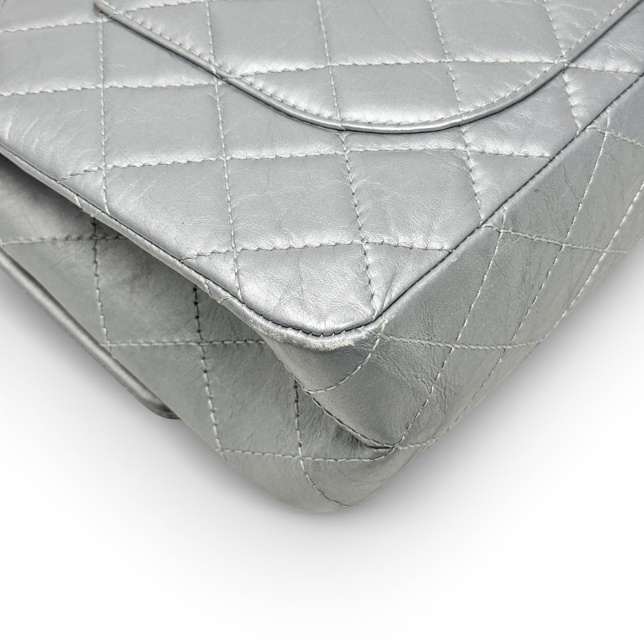 Chanel Silver Calfskin 2.55 Reissue 227