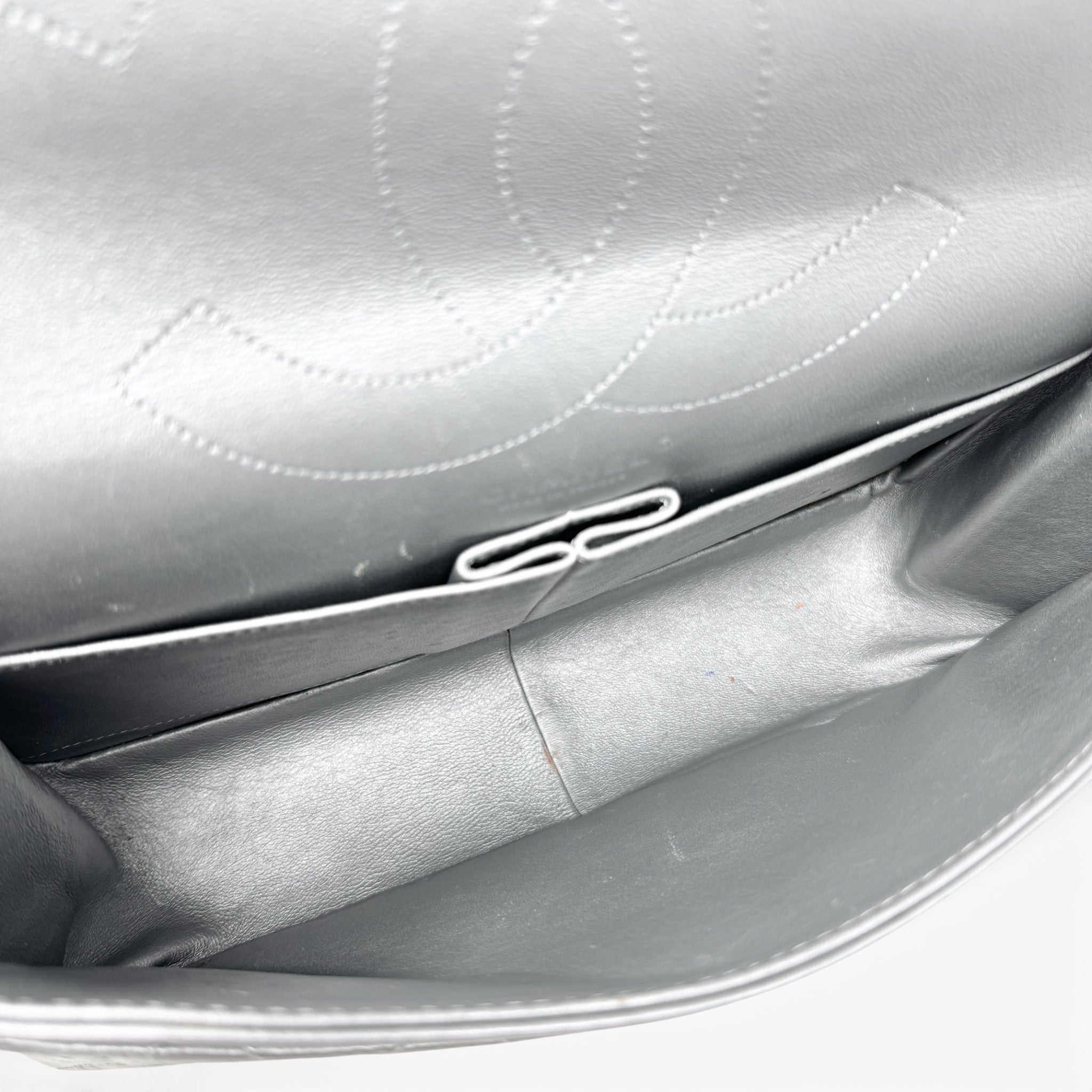 Chanel Silver Calfskin 2.55 Reissue 227