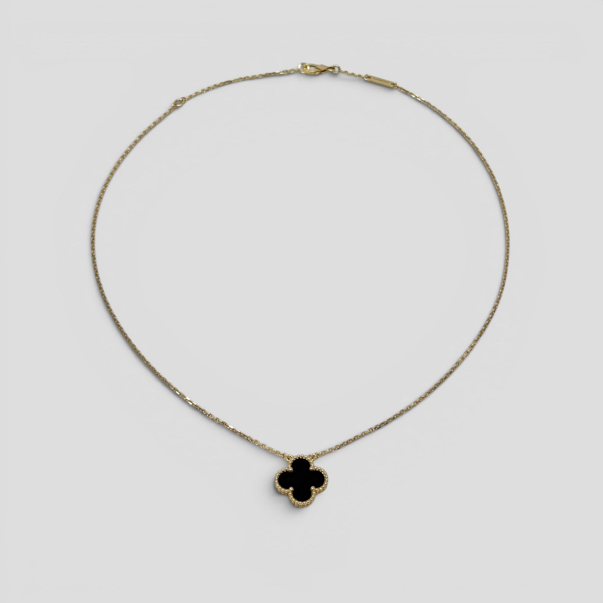 Van Cleef & Arpels Black Vintage Alhambra Pendant