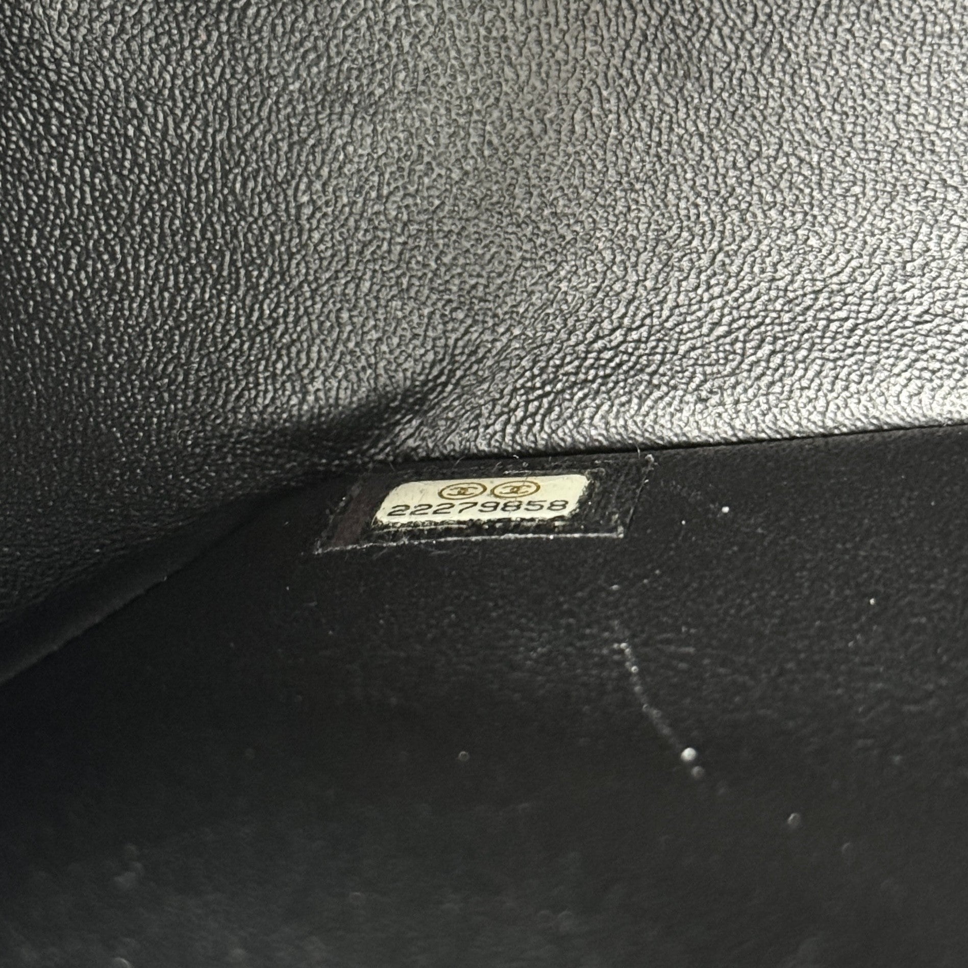 Chanel Black Chevron Jumbo Flap