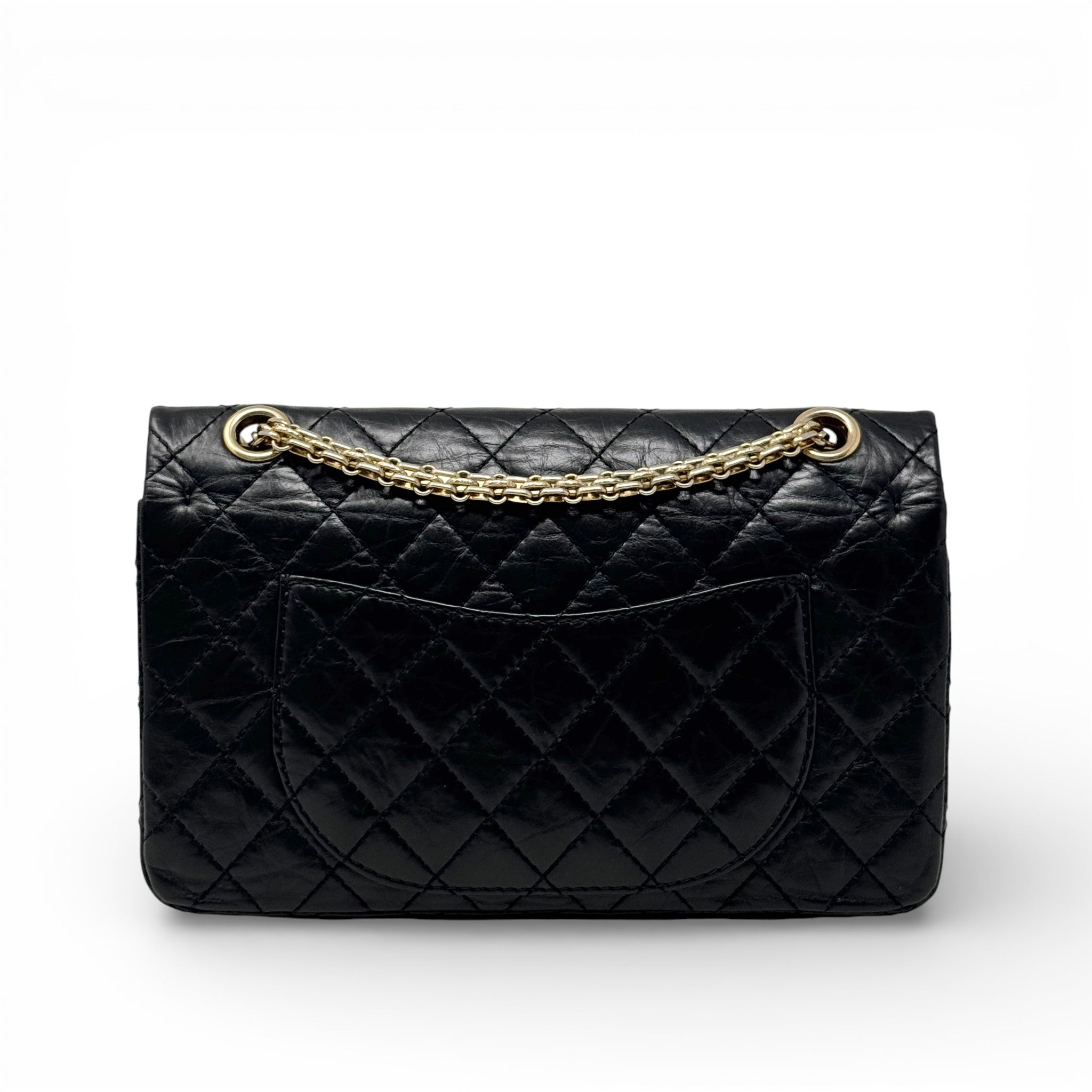 Chanel Black Calfskin 2.55 Reissue 225