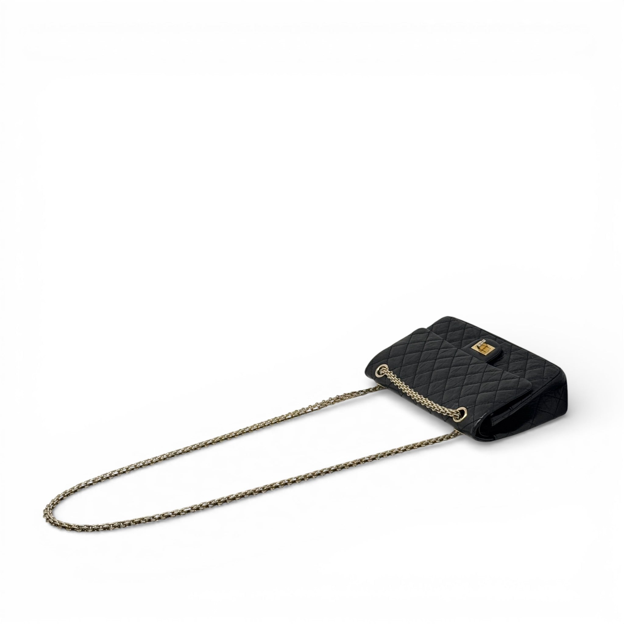 Chanel Black Calfskin 2.55 Reissue 225