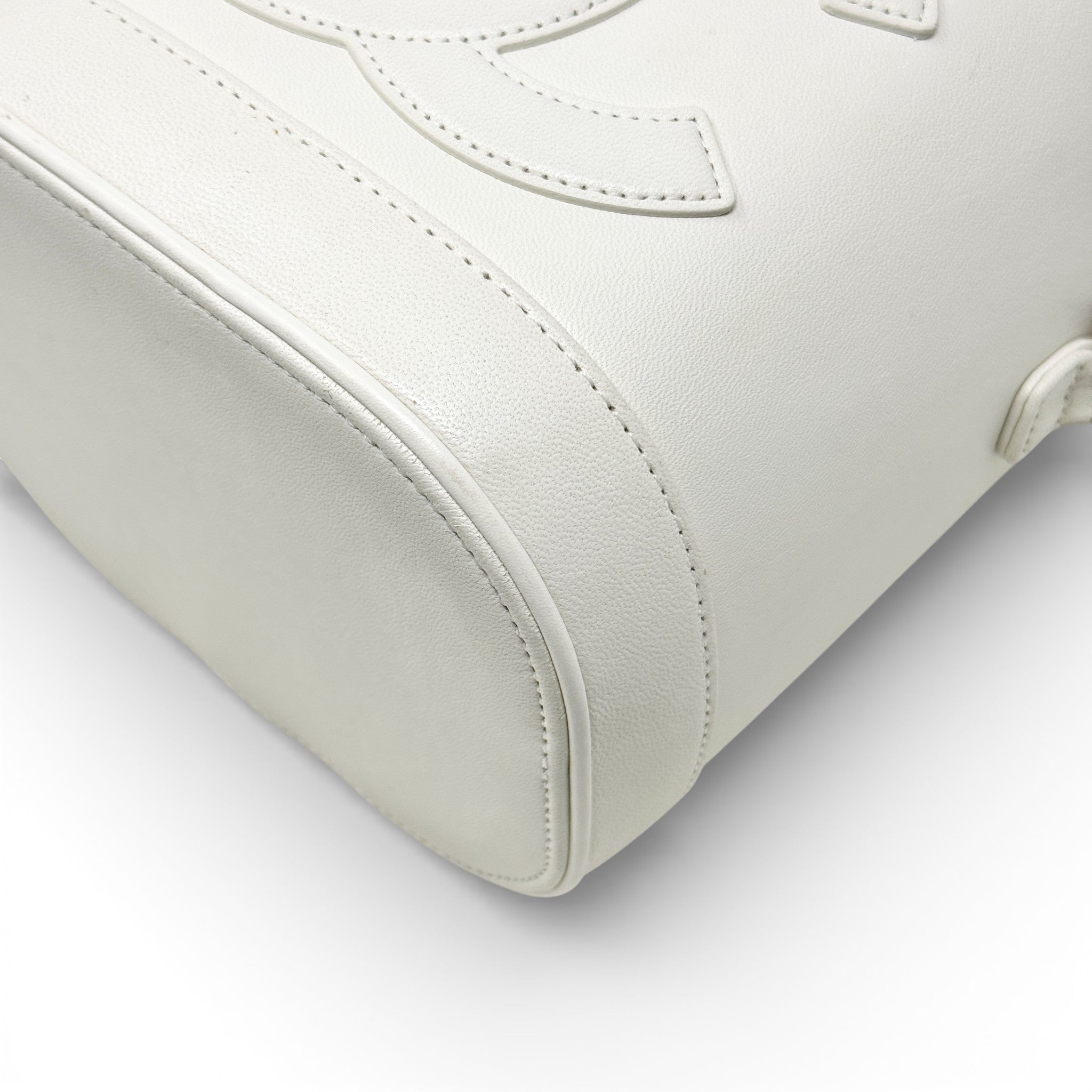 Chanel White CC Mania Vanity Case