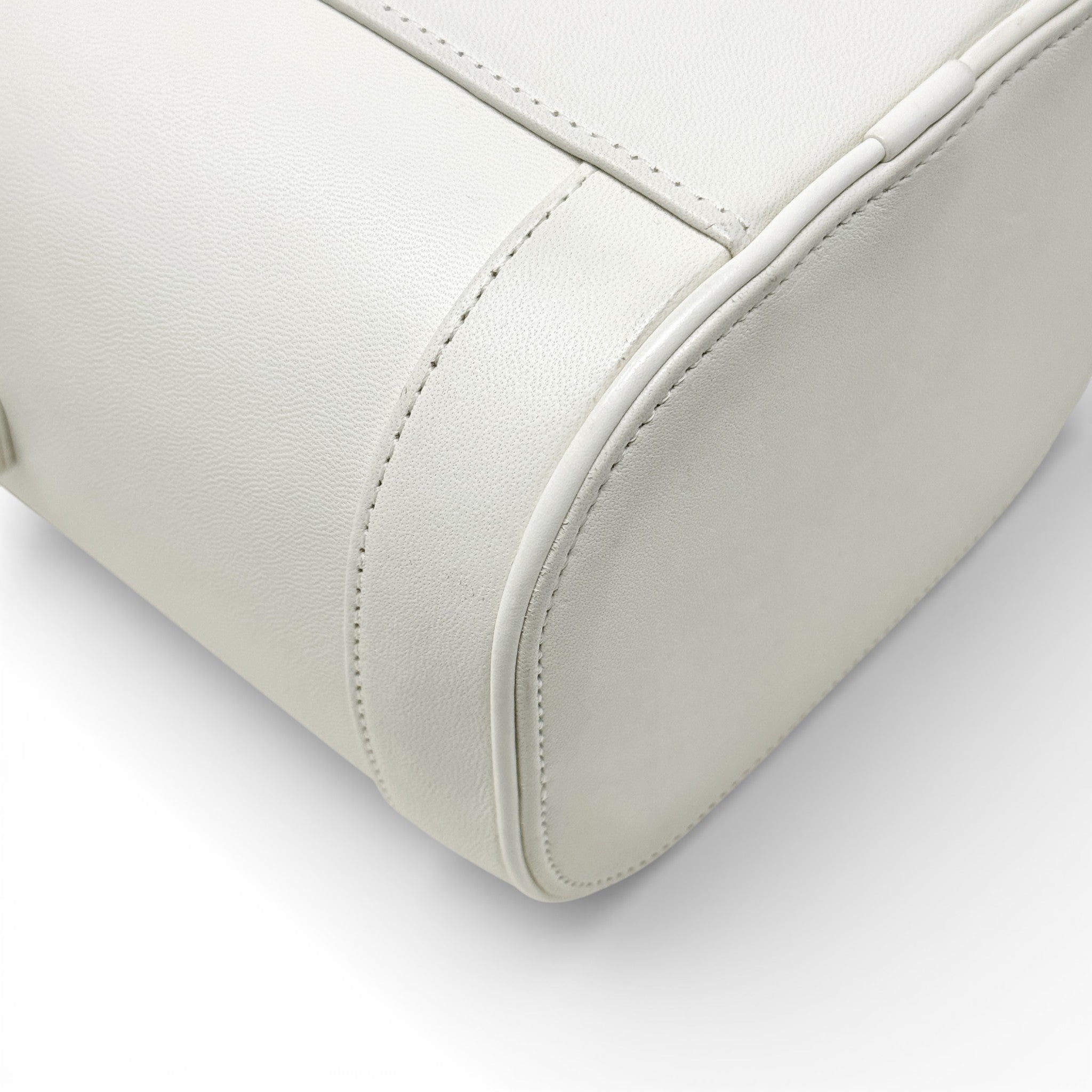 Chanel White CC Mania Vanity Case