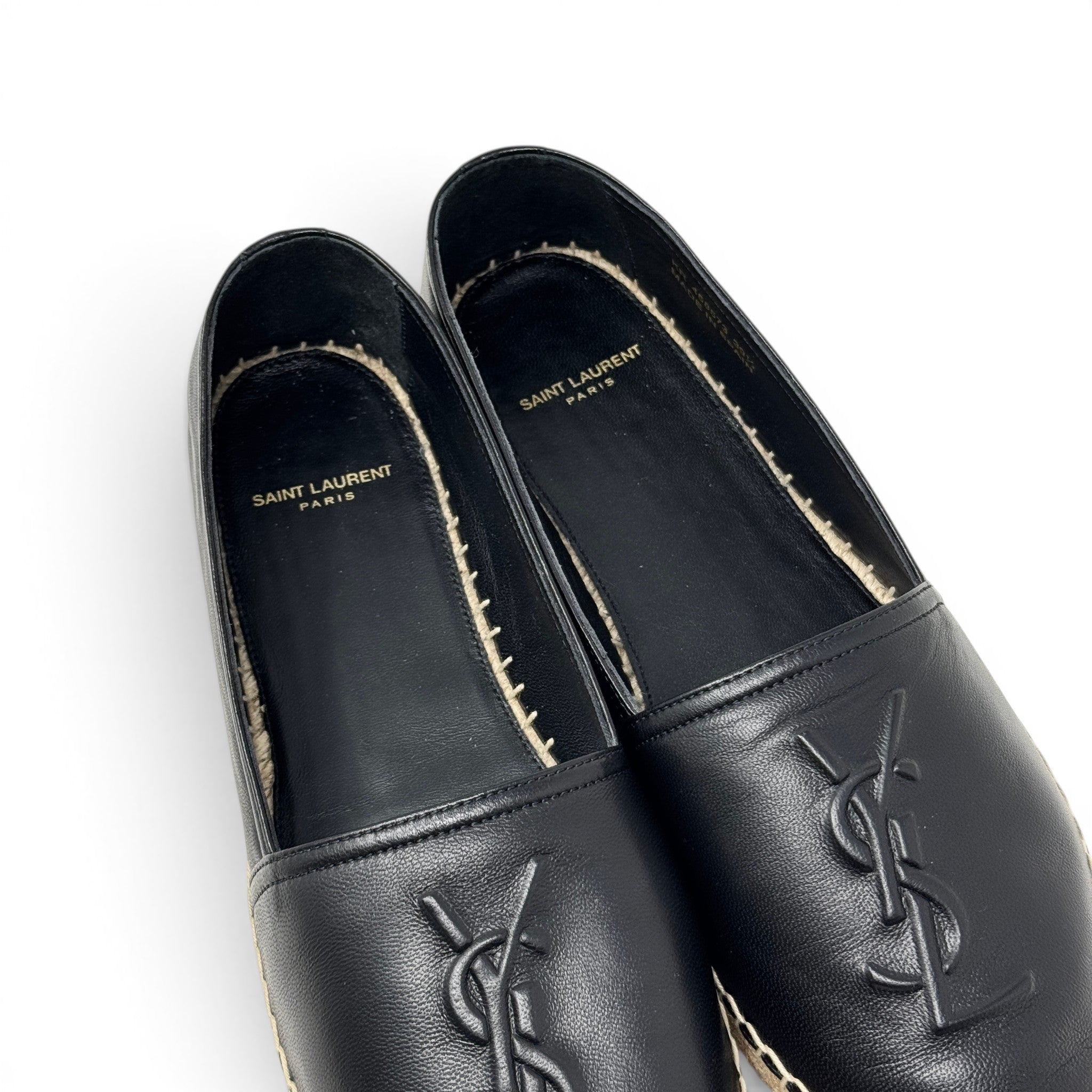 Saint Laurent Black Espadrilles 39.5