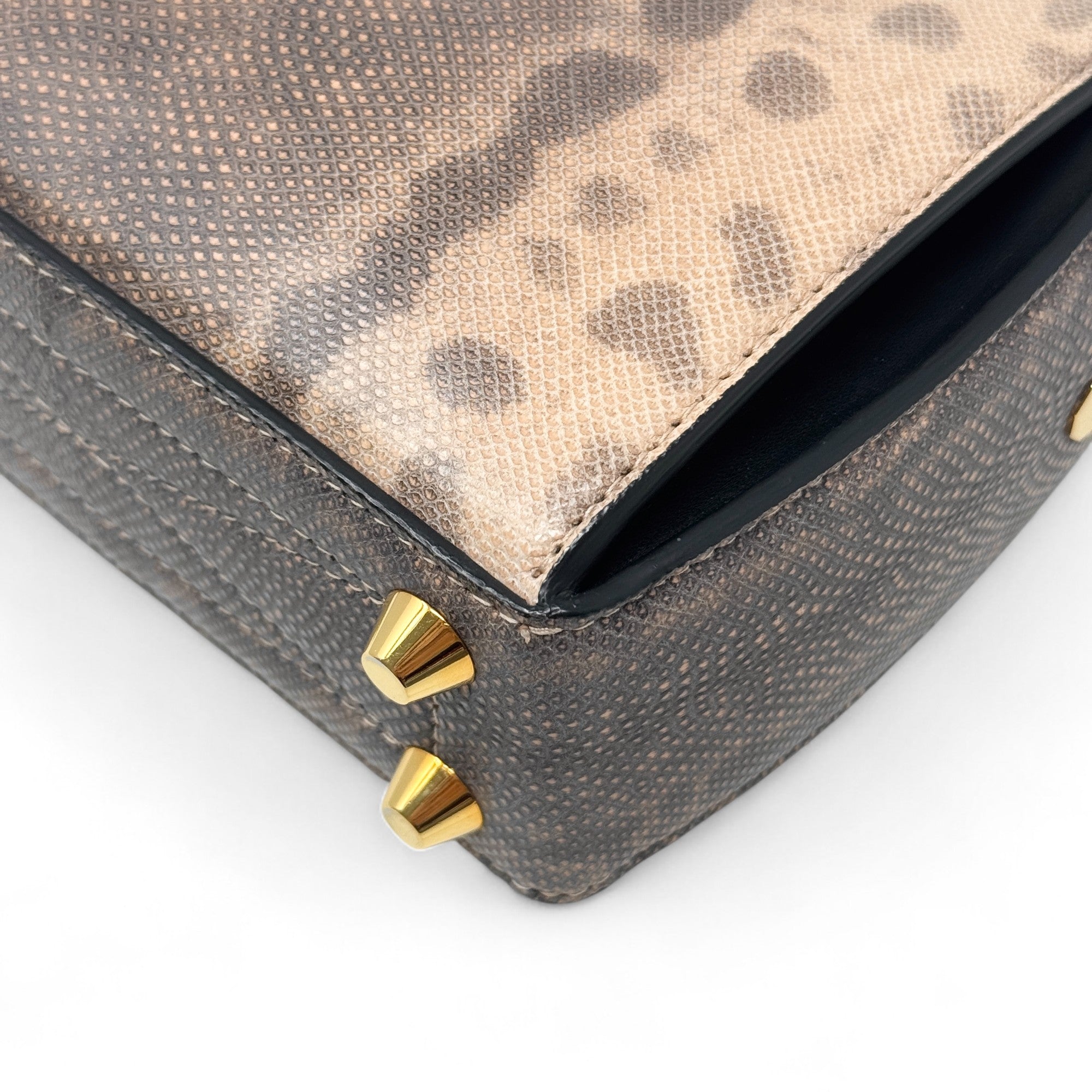 Alexander Mcqueen Python Chain Bag