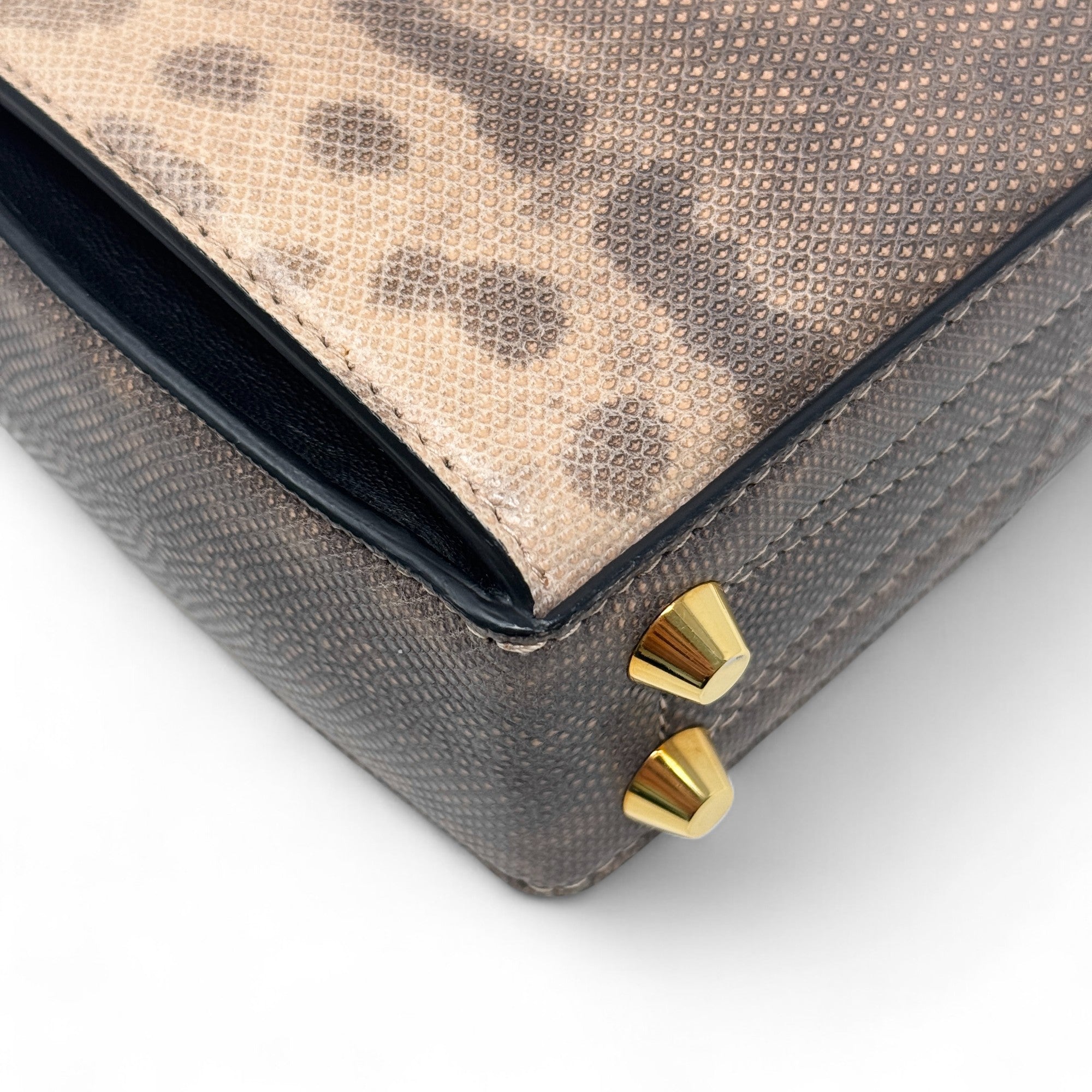 Alexander Mcqueen Python Chain Bag