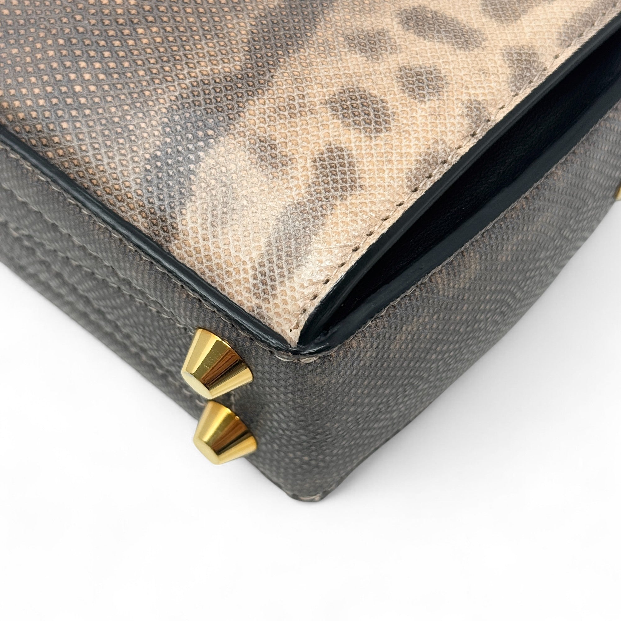Alexander Mcqueen Python Chain Bag