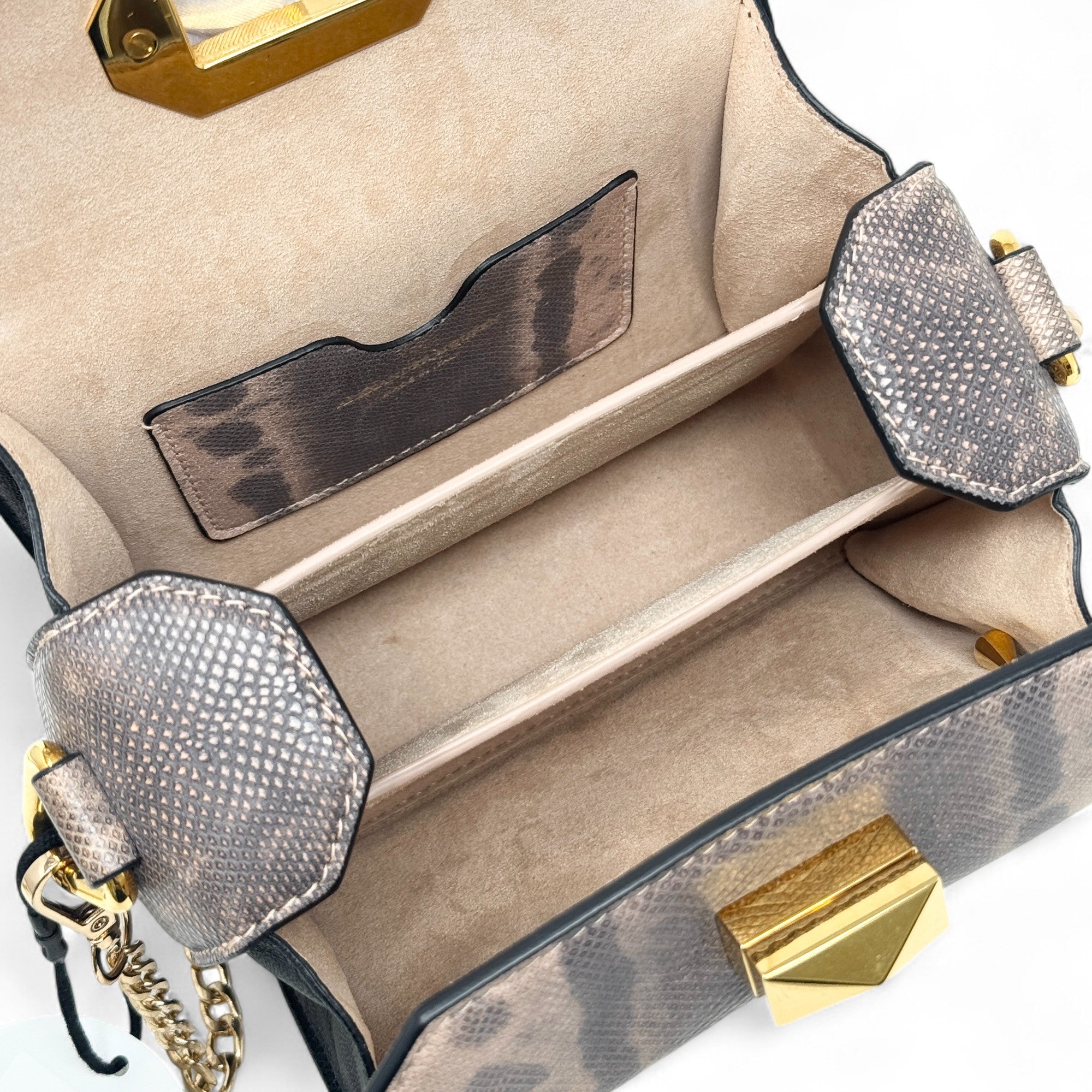 Alexander Mcqueen Python Chain Bag