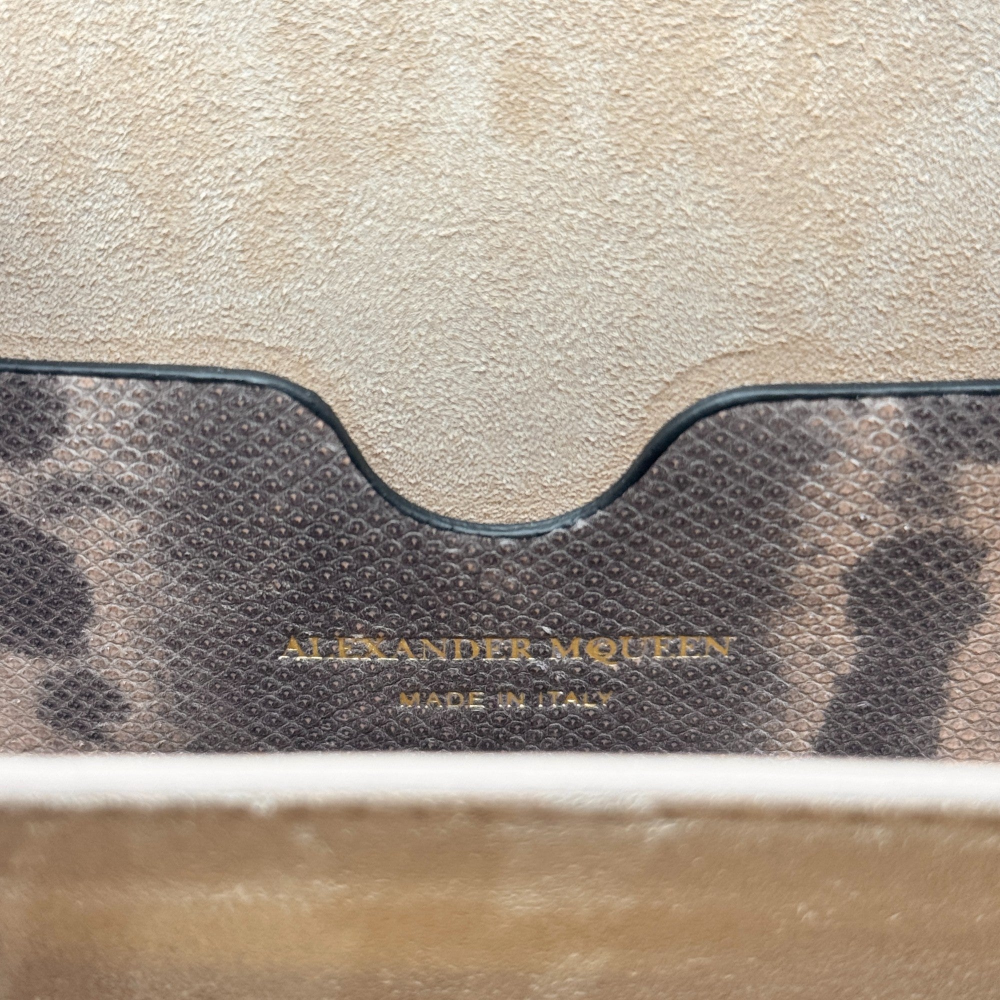 Alexander Mcqueen Python Chain Bag