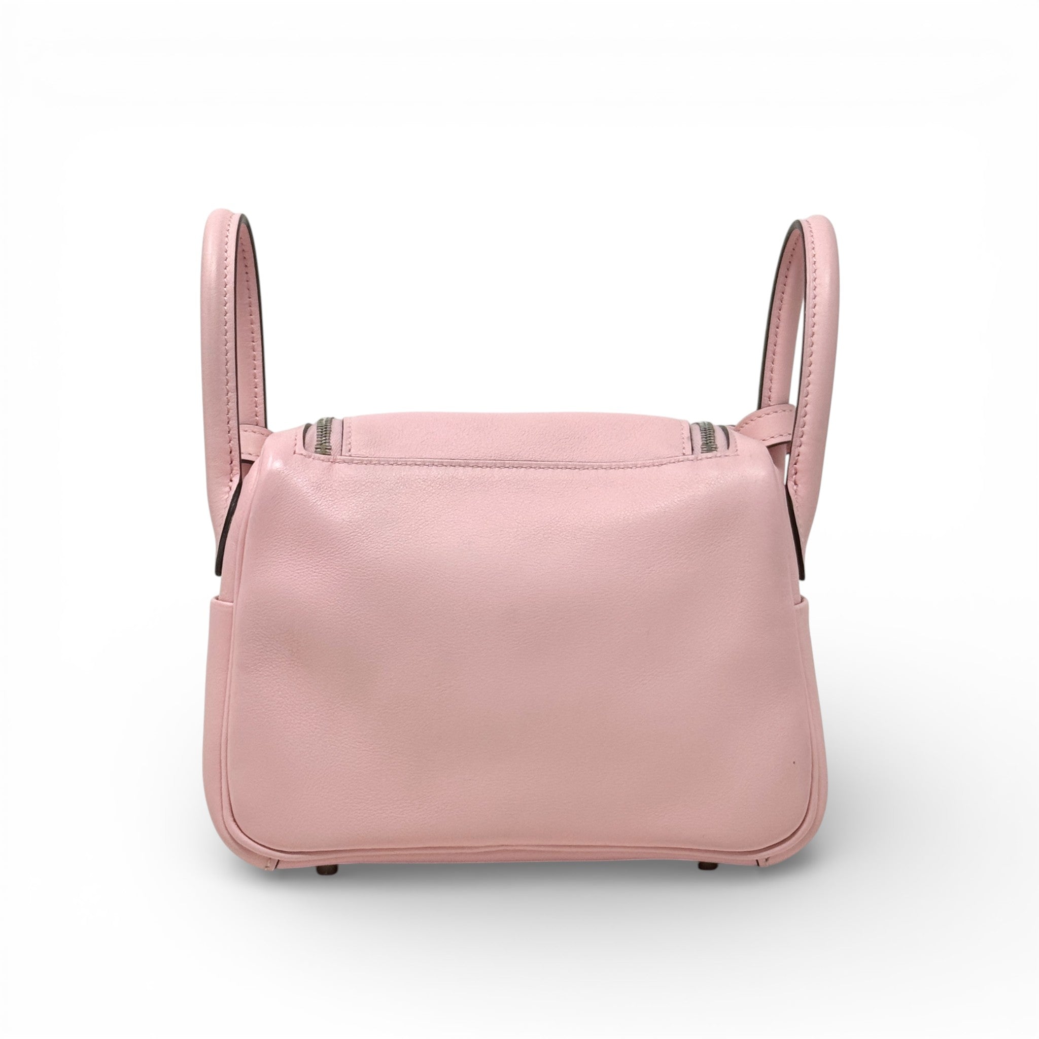 Hermes Rose Sakura Swift Mini Lindy