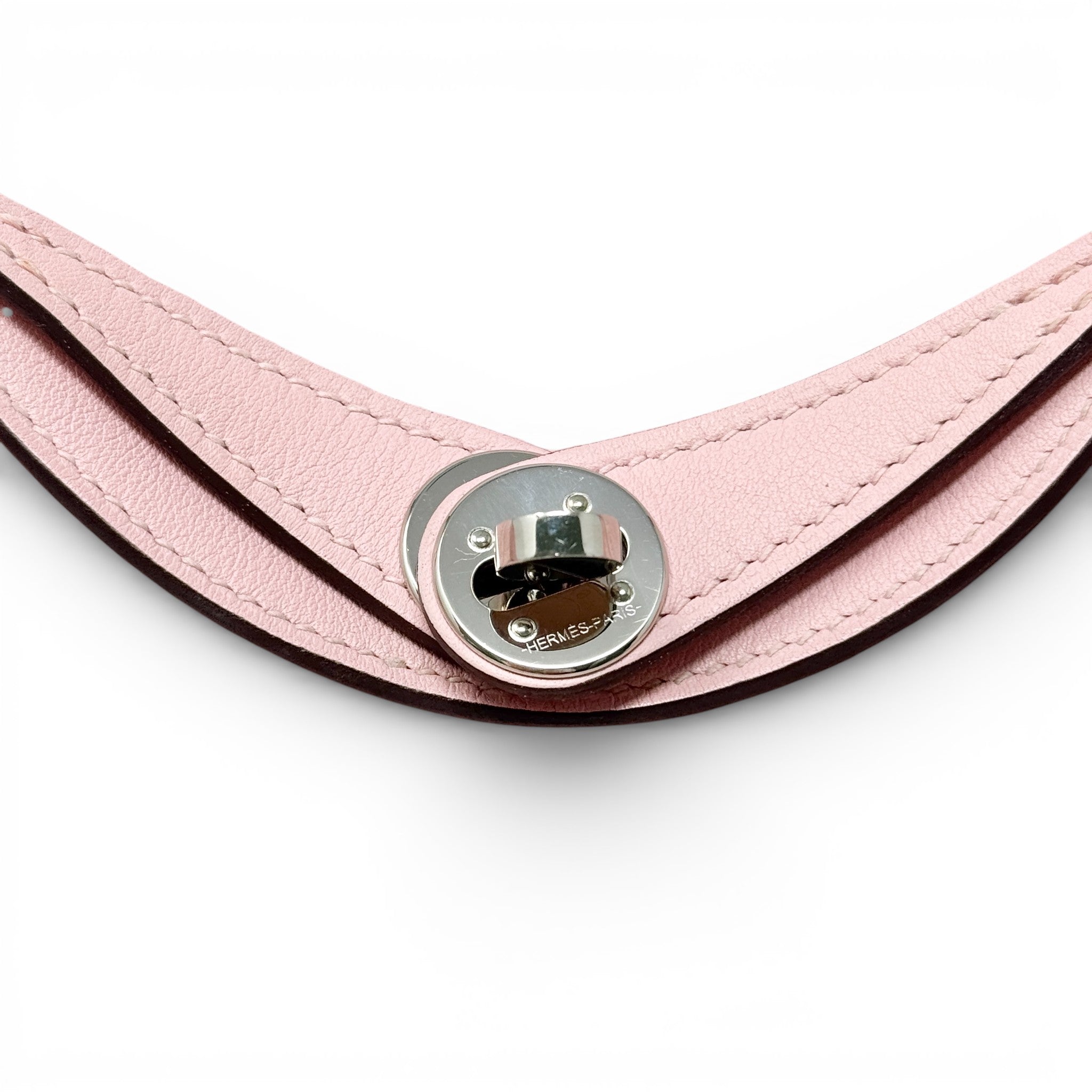 Hermes Rose Sakura Swift Mini Lindy