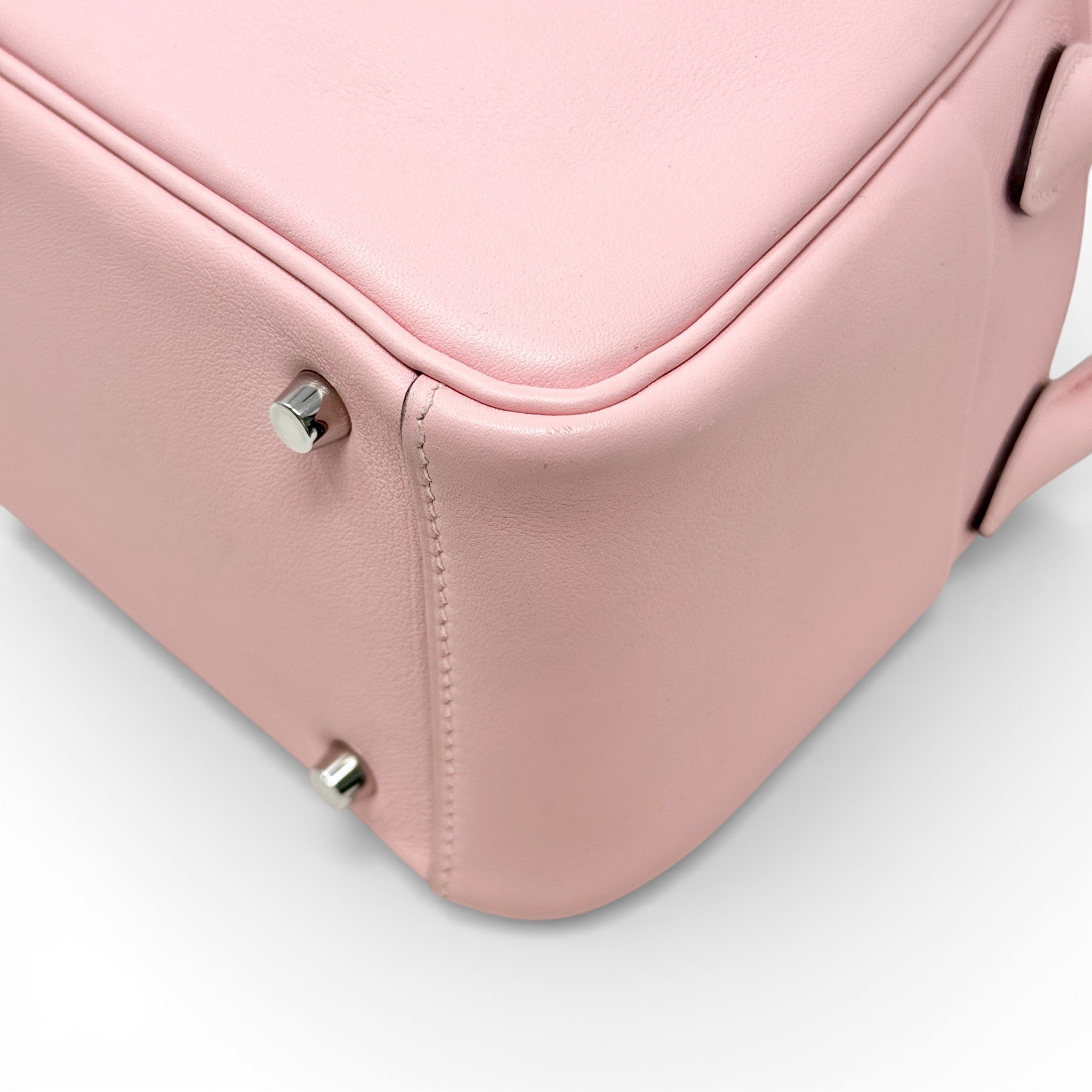 Hermes Rose Sakura Swift Mini Lindy