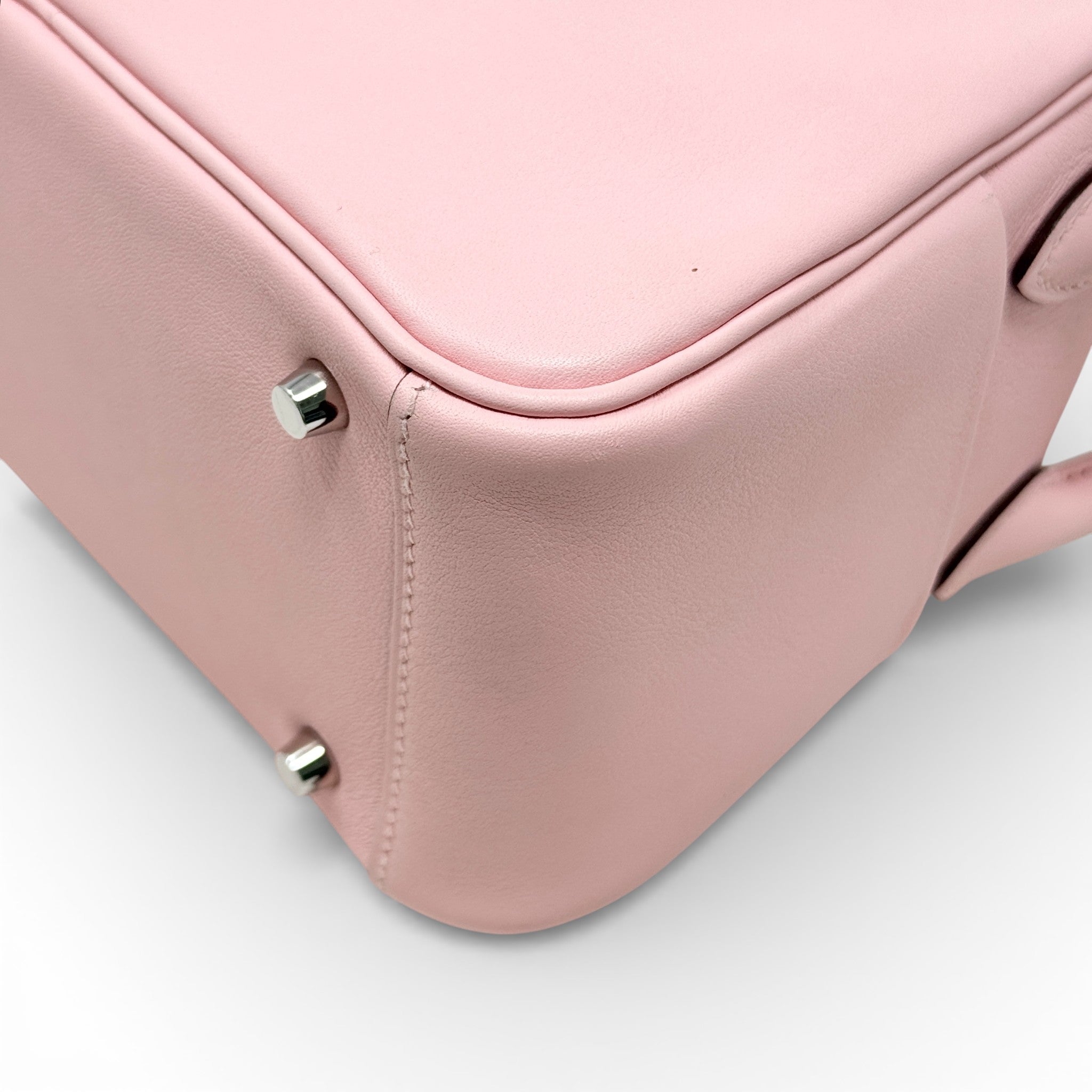 Hermes Rose Sakura Swift Mini Lindy