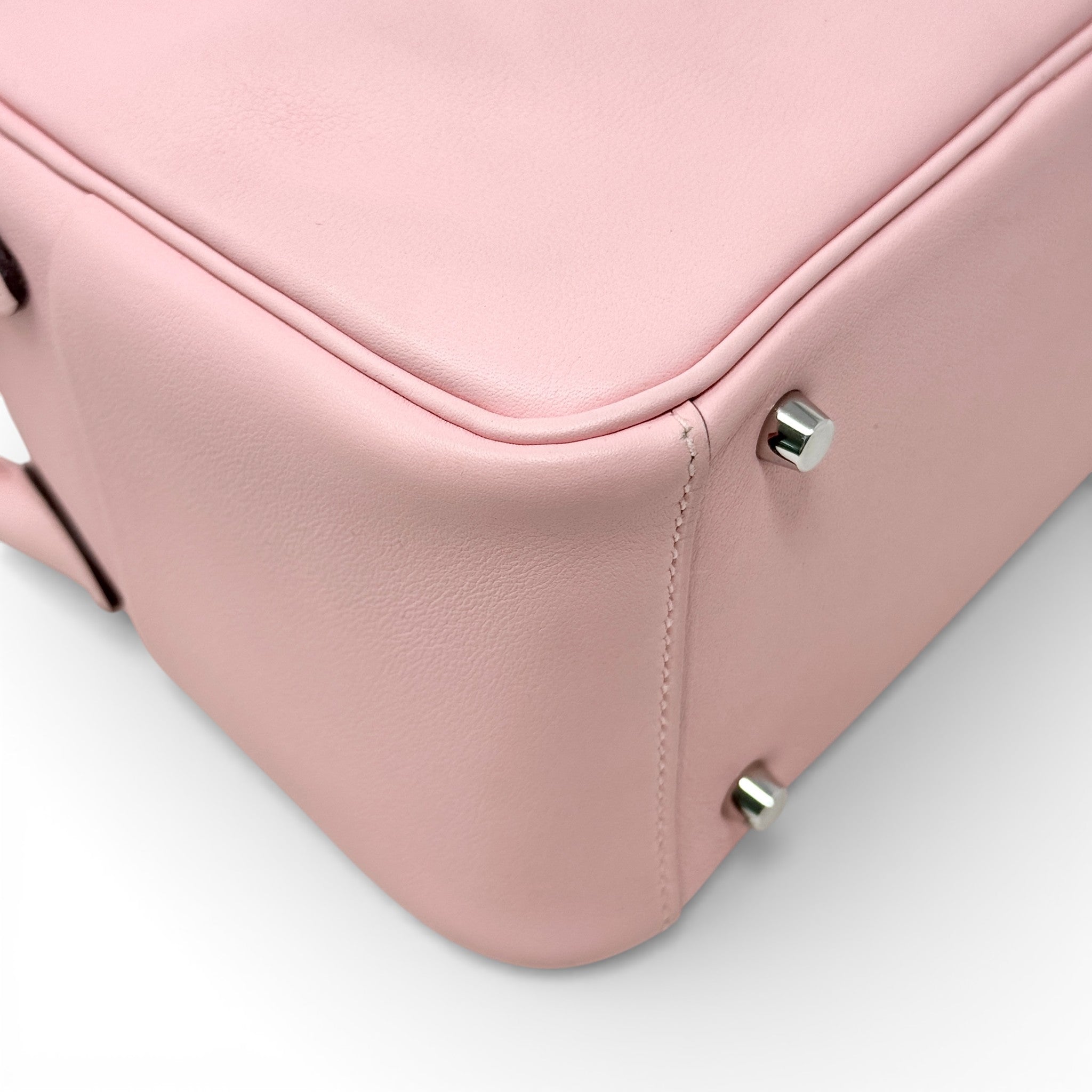 Hermes Rose Sakura Swift Mini Lindy