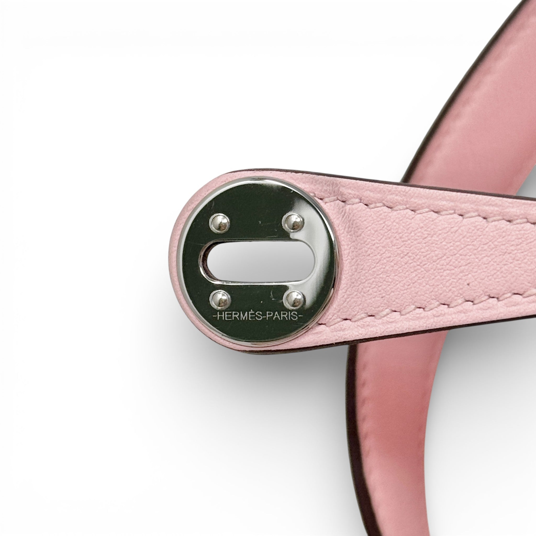 Hermes Rose Sakura Swift Mini Lindy