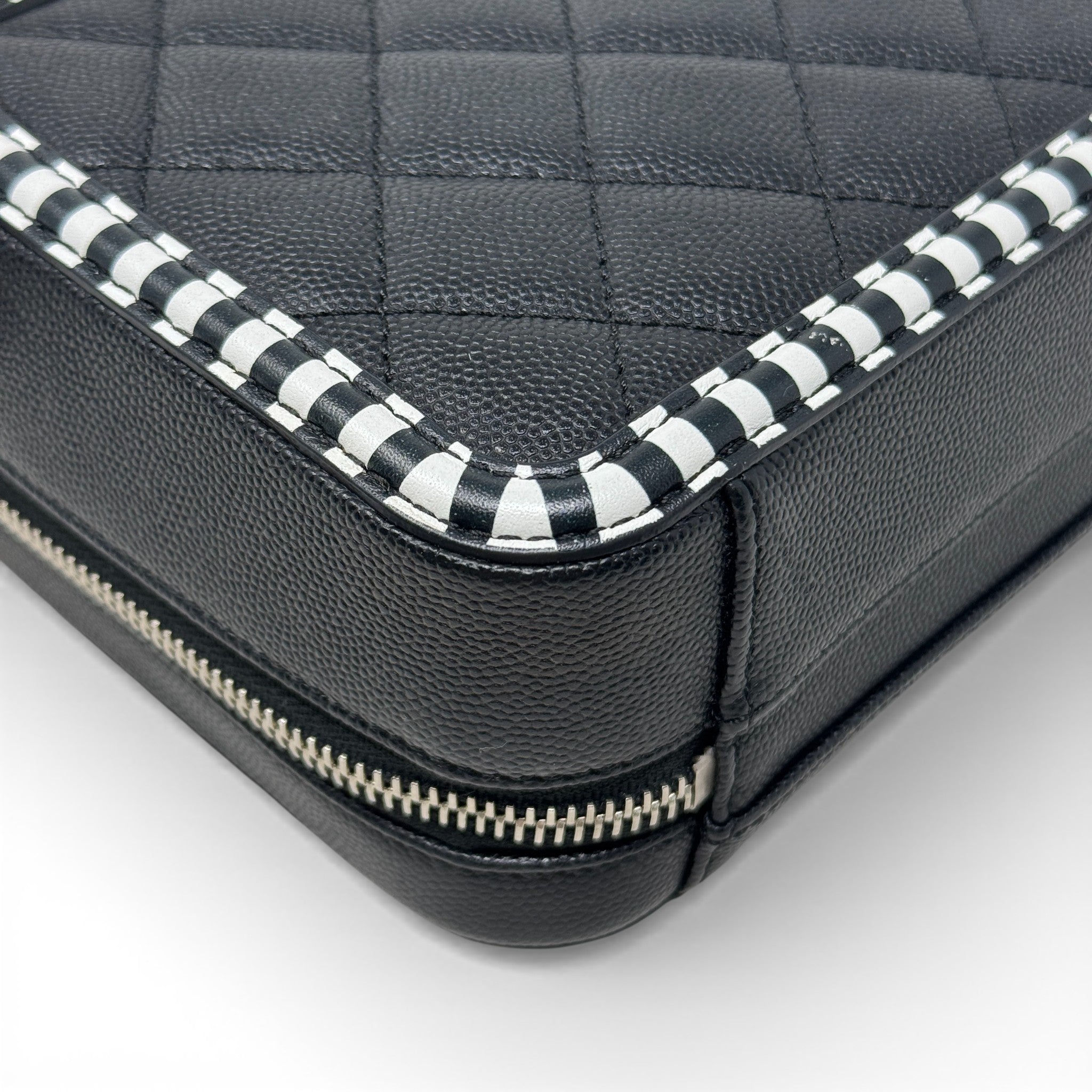 Chanel Black Small Filigree Vanity