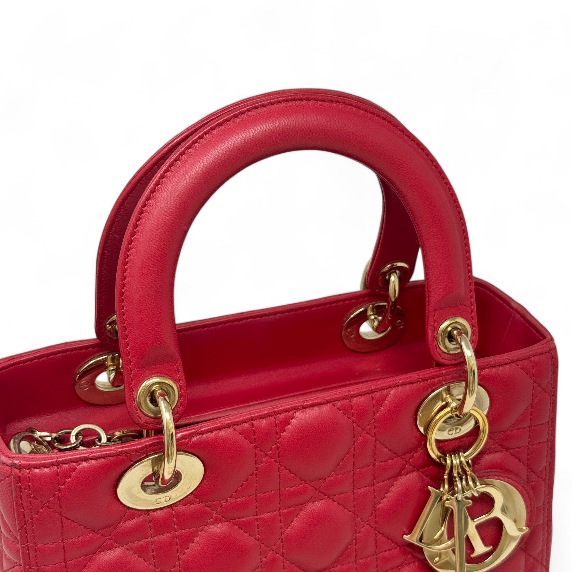 Dior Red Medium Lady Dior
