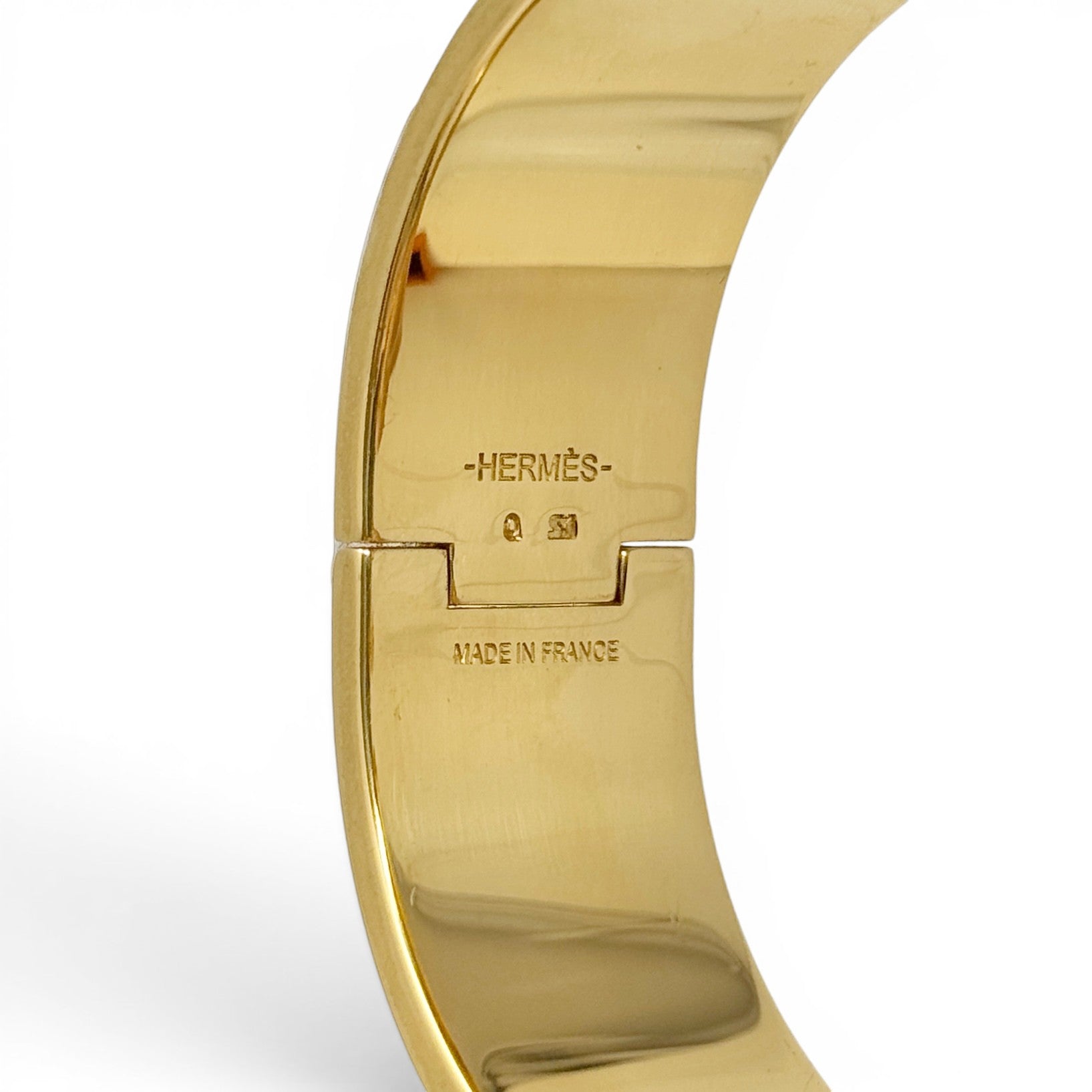 Hermes Noir Clic Clac H Bracelet GM