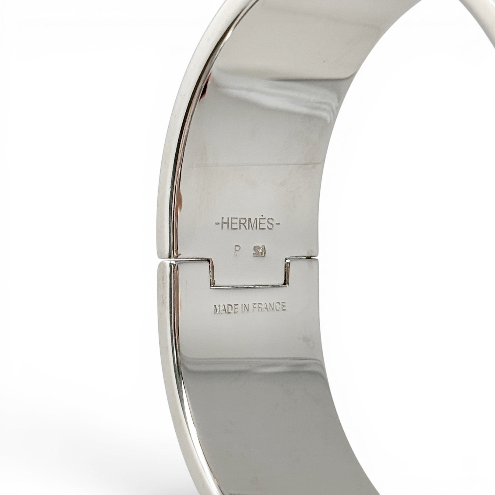 Hermes Orange Clic Clac H Bracelet GM