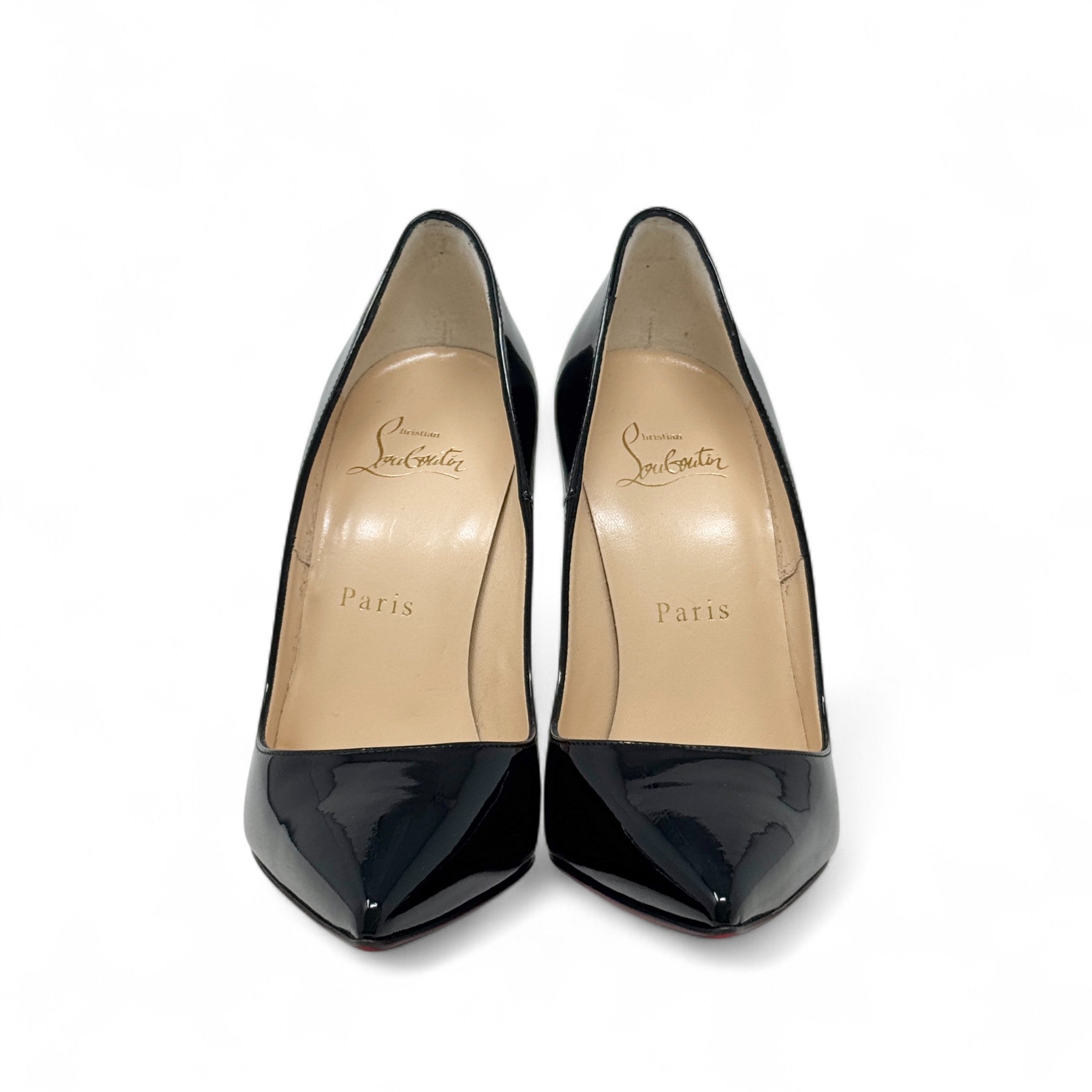Louboutin Black Patent So Kate Pumps 36
