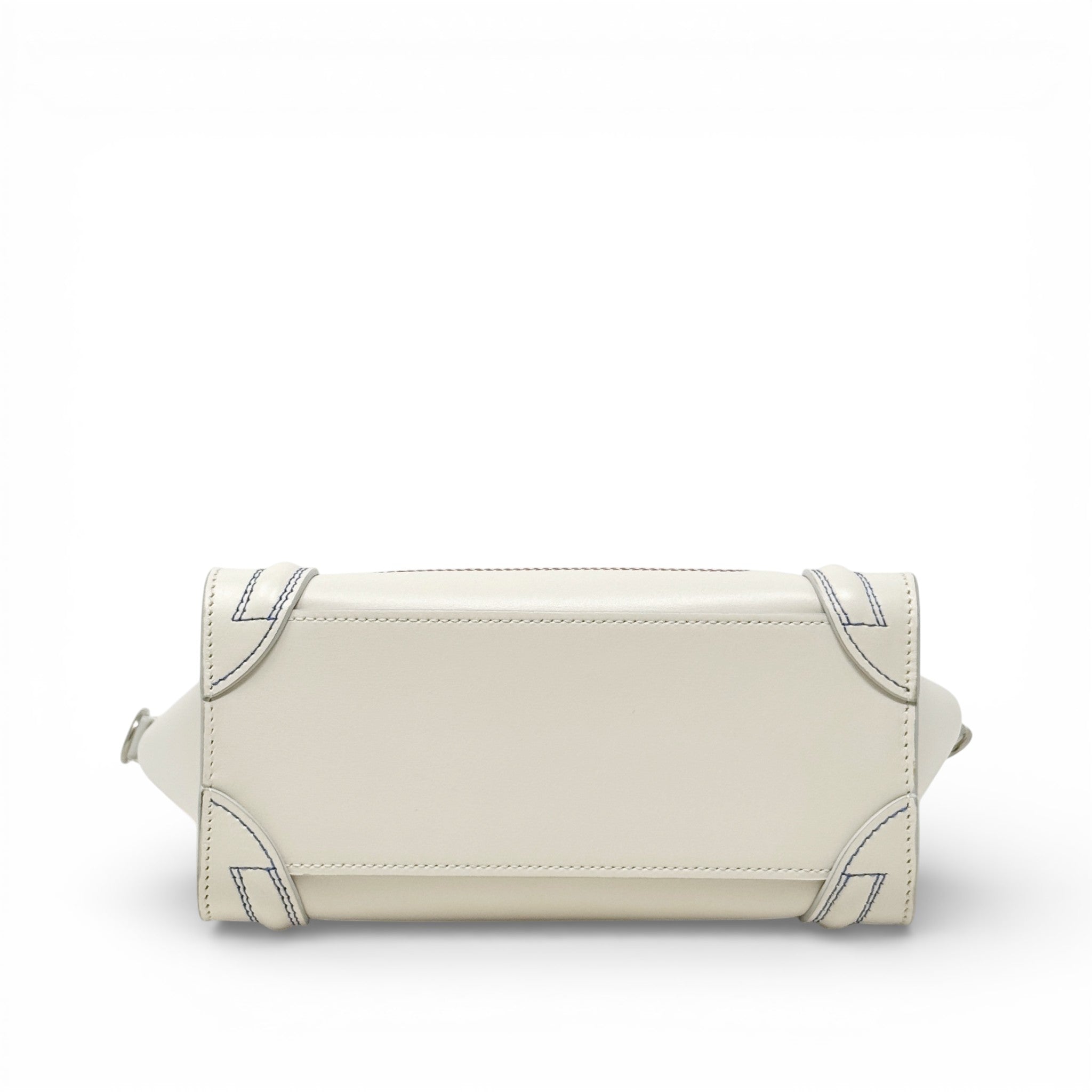 Celine White Nano Luggage Bag