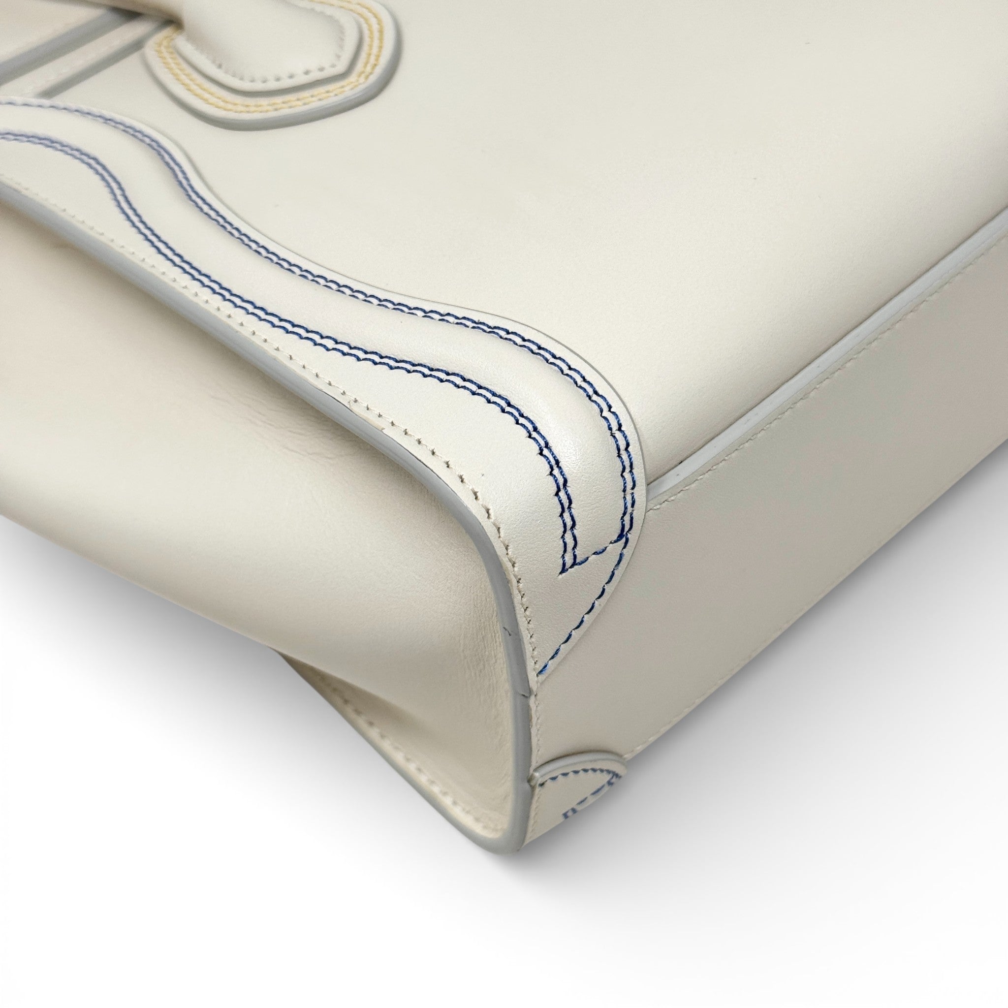 Celine White Nano Luggage Bag