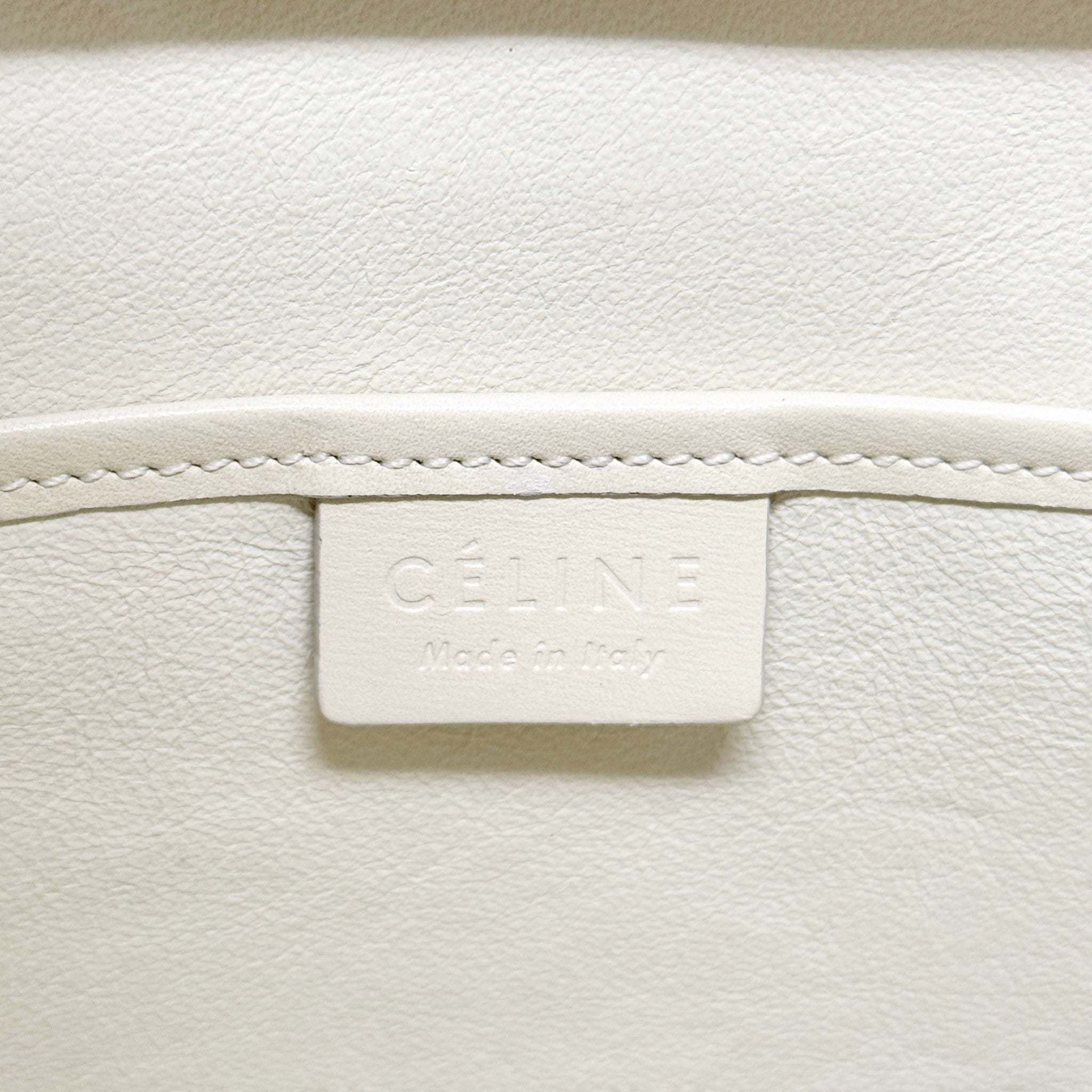 Celine White Nano Luggage Bag
