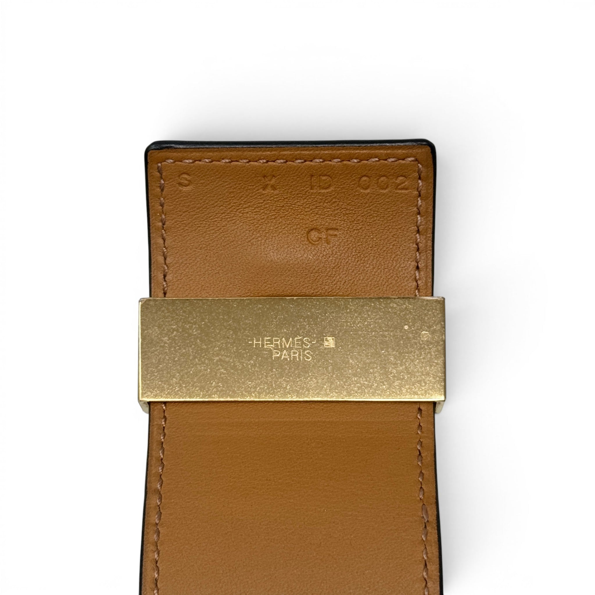 Hermes Noir Epsom Collier De Chien Bracelet T2