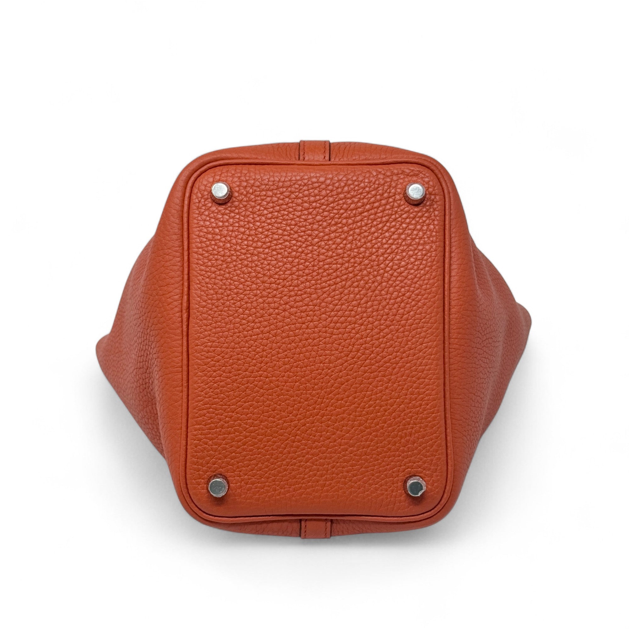 Hermes Orange Clemence Picotin 18
