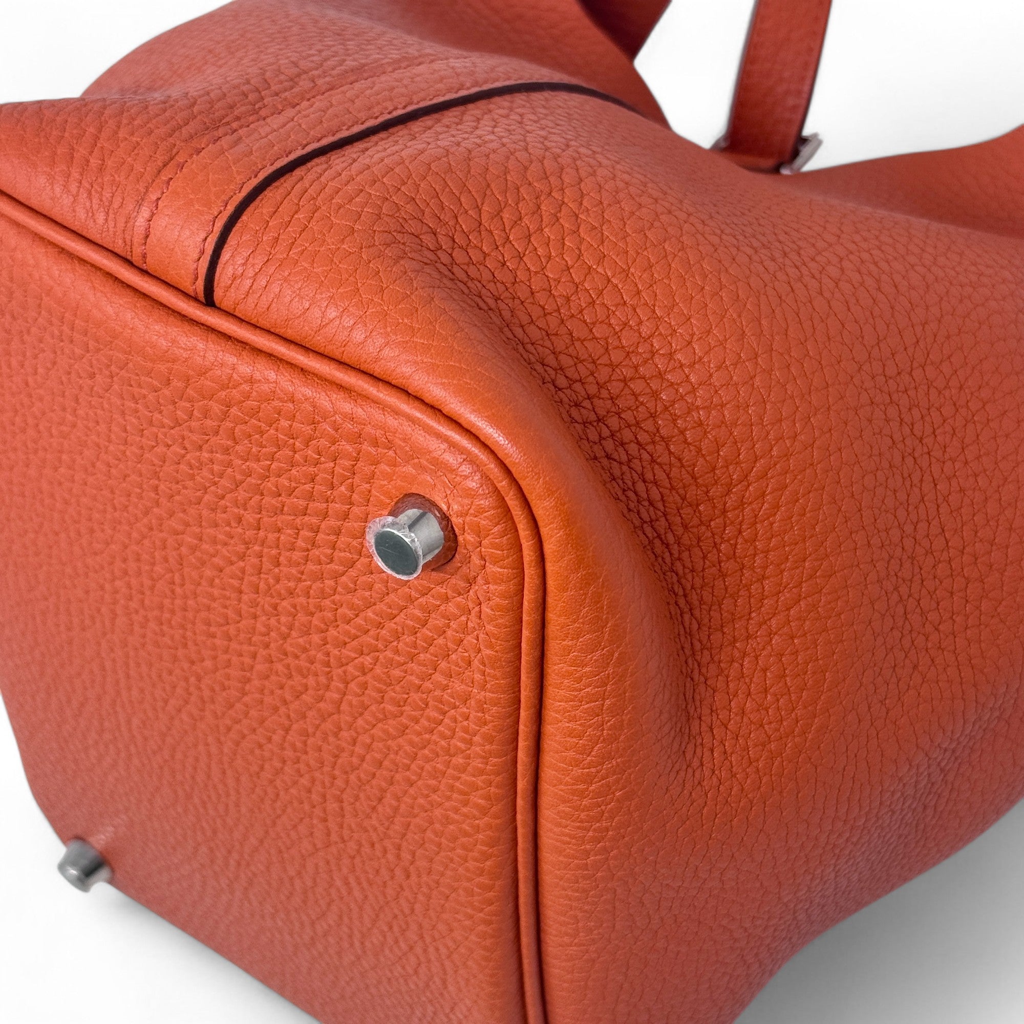 Hermes Orange Clemence Picotin 18