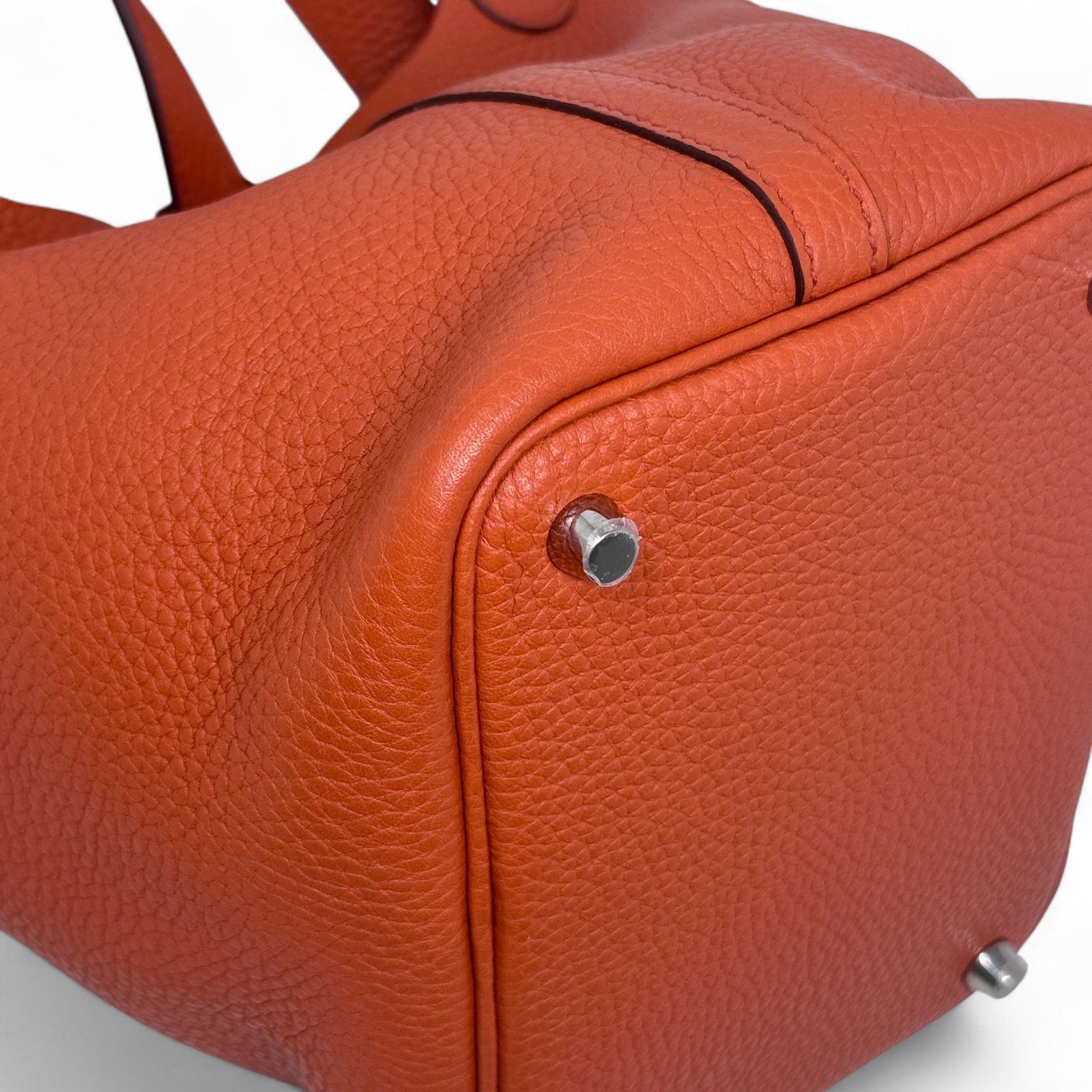 Hermes Orange Clemence Picotin 18