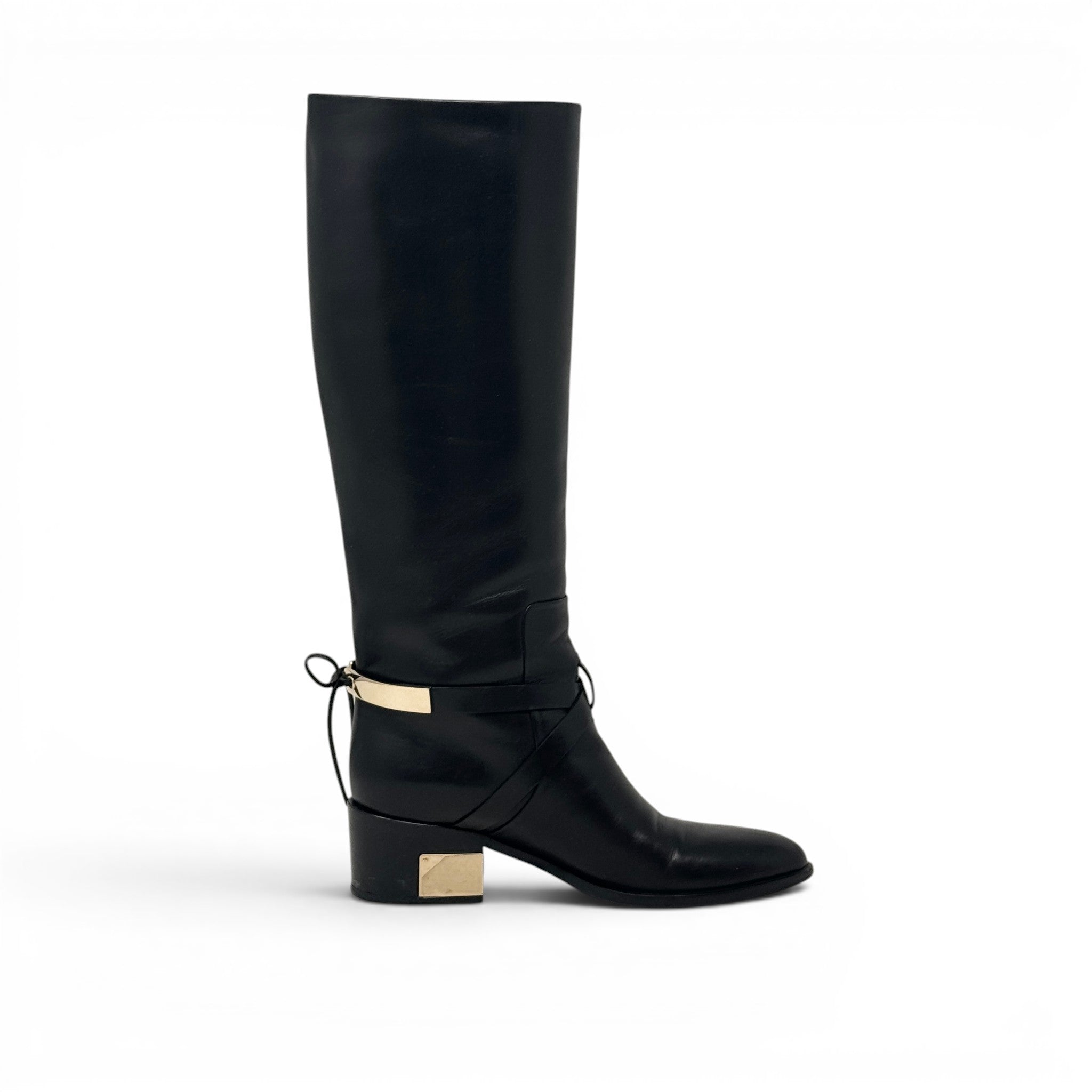 Dior Black Riding Boots 36