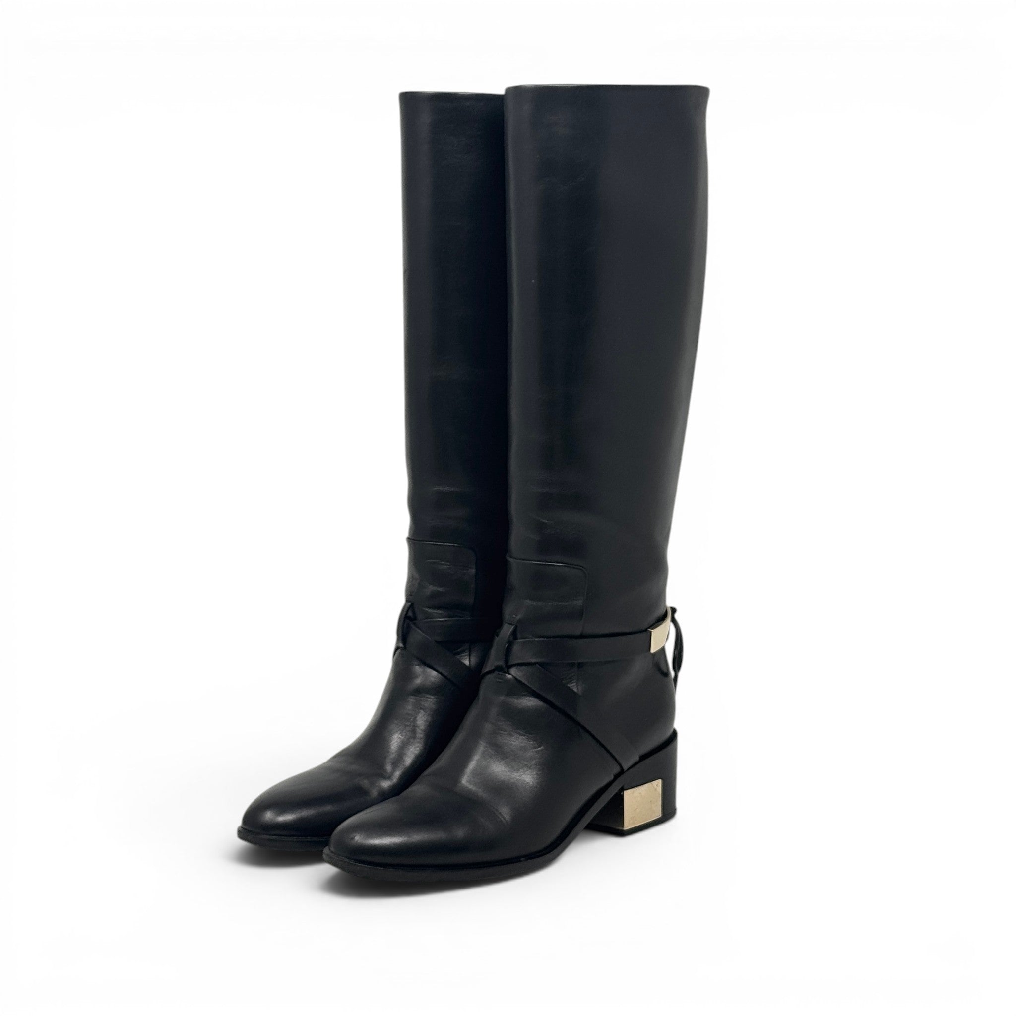 Dior Black Riding Boots 36