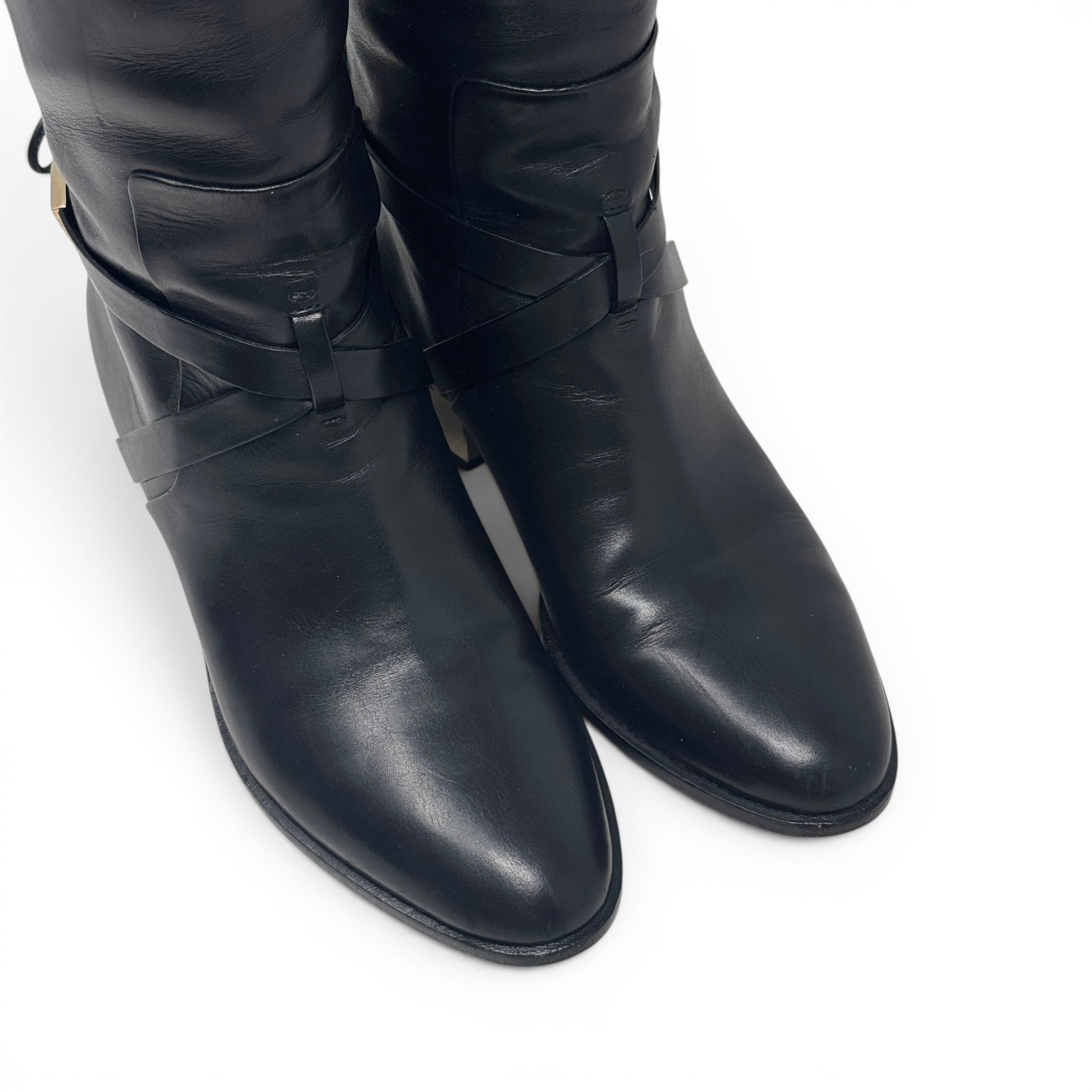 Dior Black Riding Boots 36