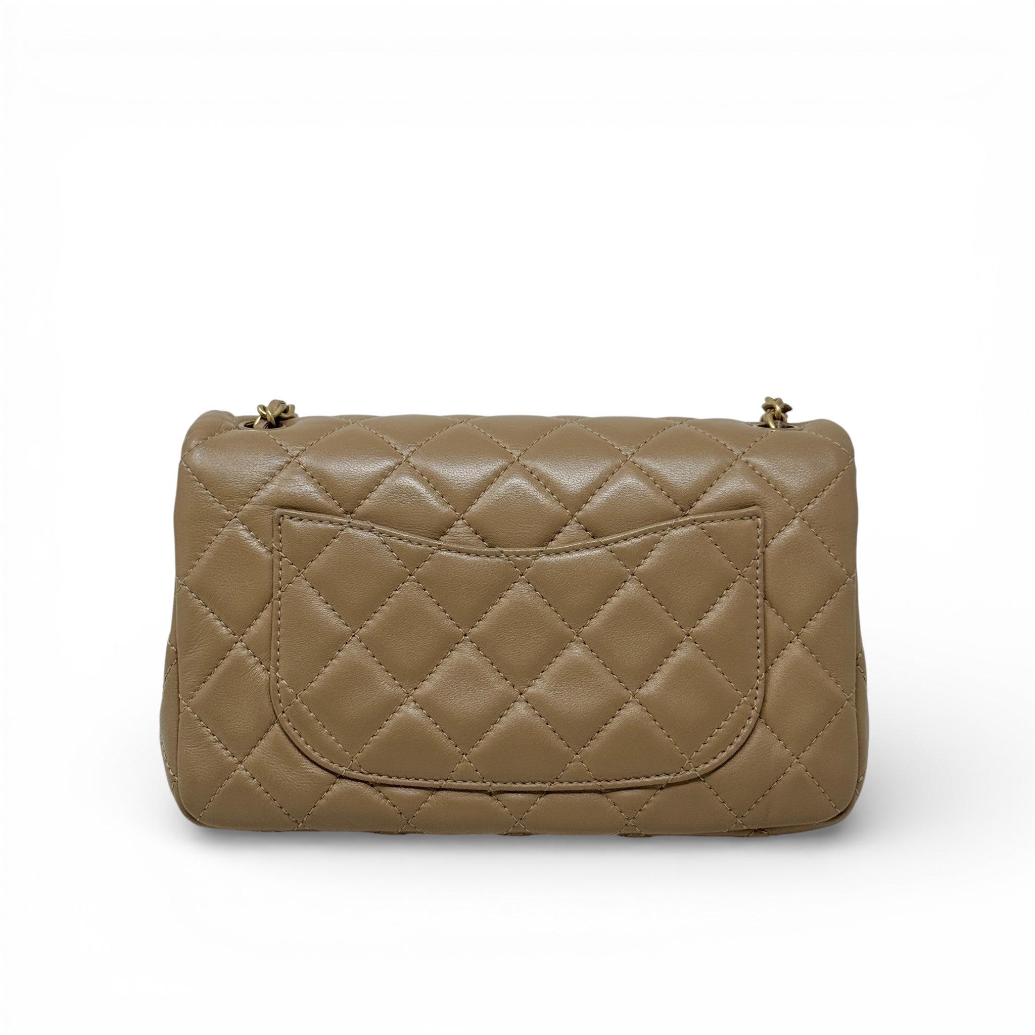 Chanel Beige Mini Pearl Crush Flap