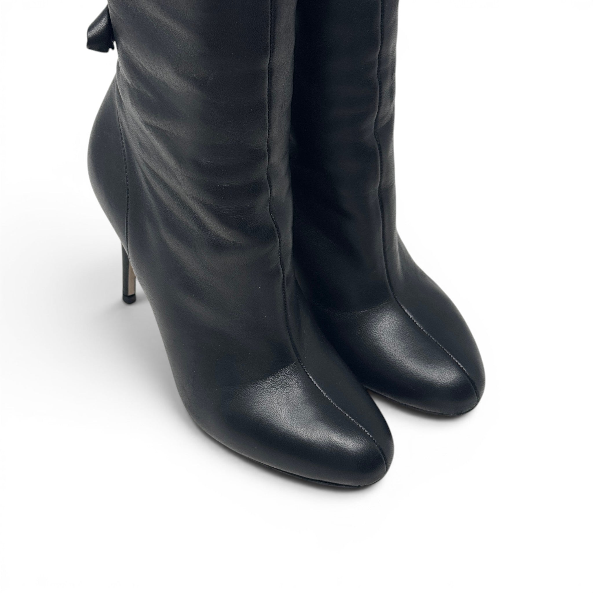 Valentino Black Bow Over The Knee Boots 36.5