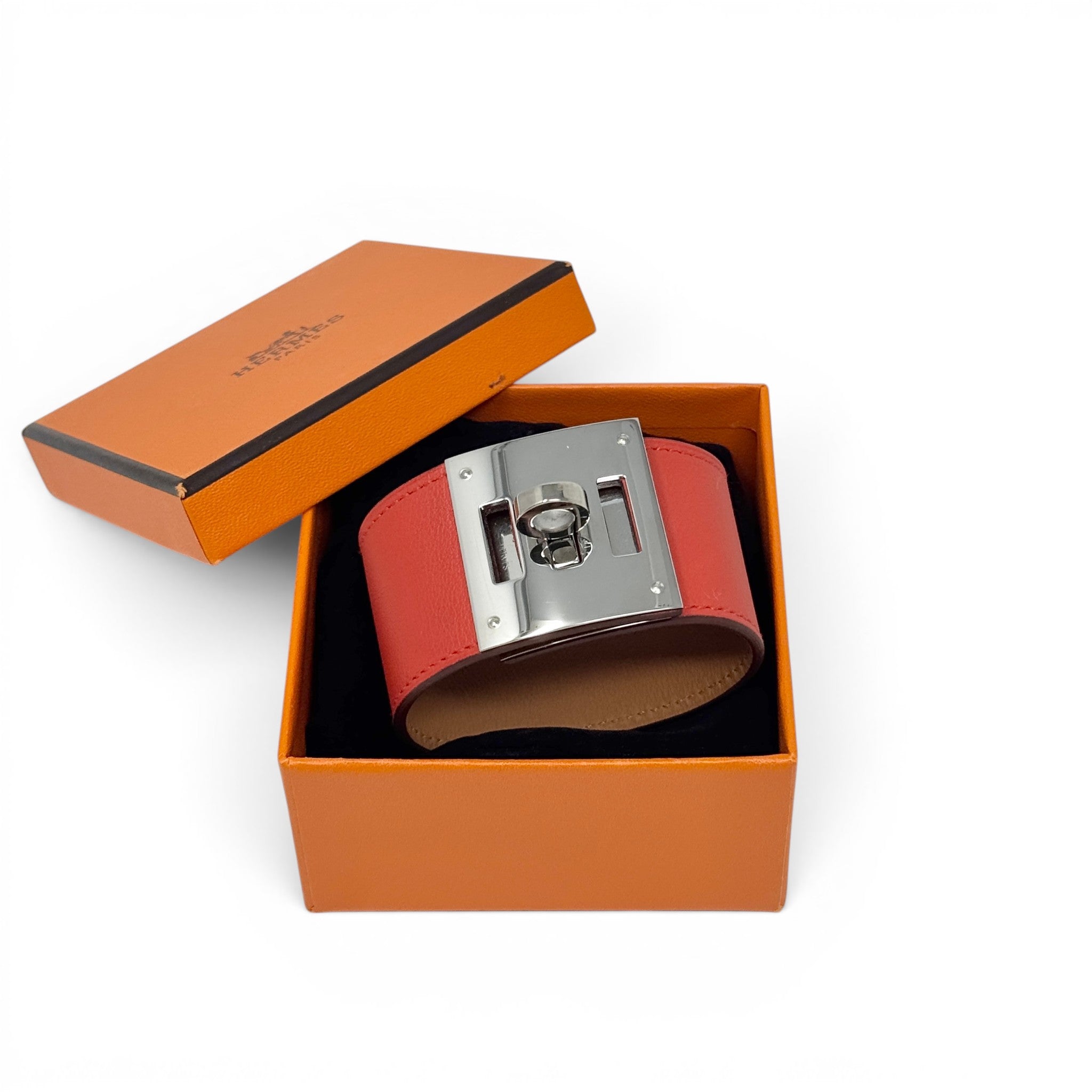 Hermes Capucine Swift Kelly Dog Bracelet T3