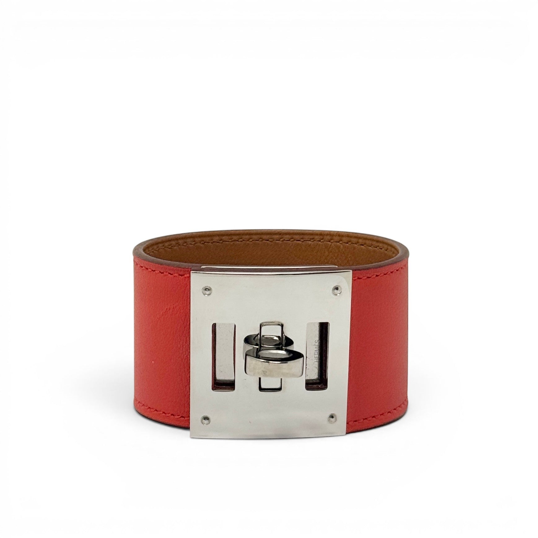 Hermes Capucine Swift Kelly Dog Bracelet T3