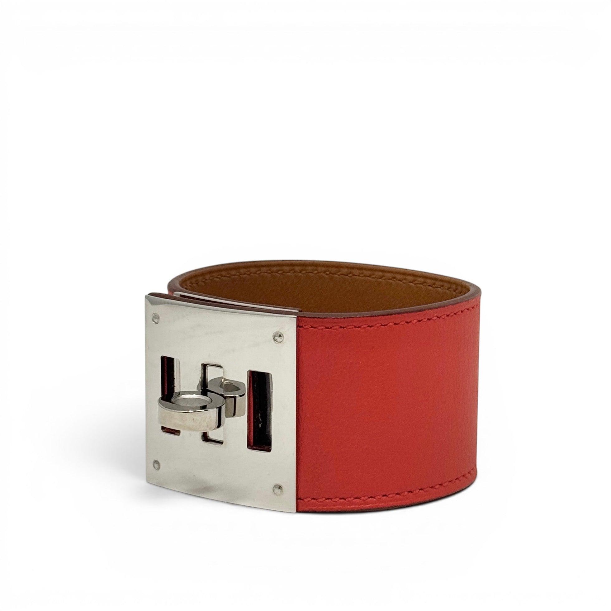 Hermes Capucine Swift Kelly Dog Bracelet T3