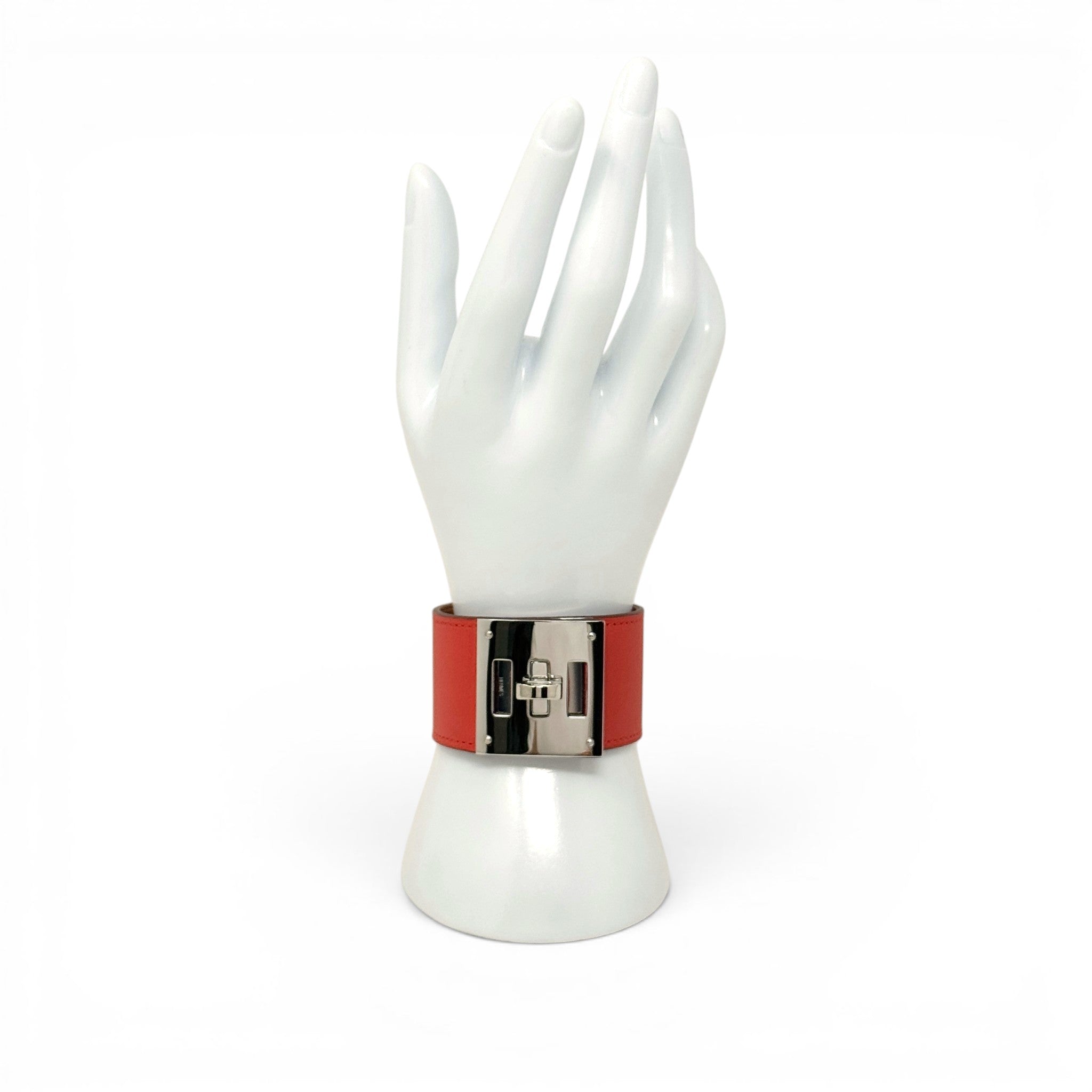 Hermes Capucine Swift Kelly Dog Bracelet T3