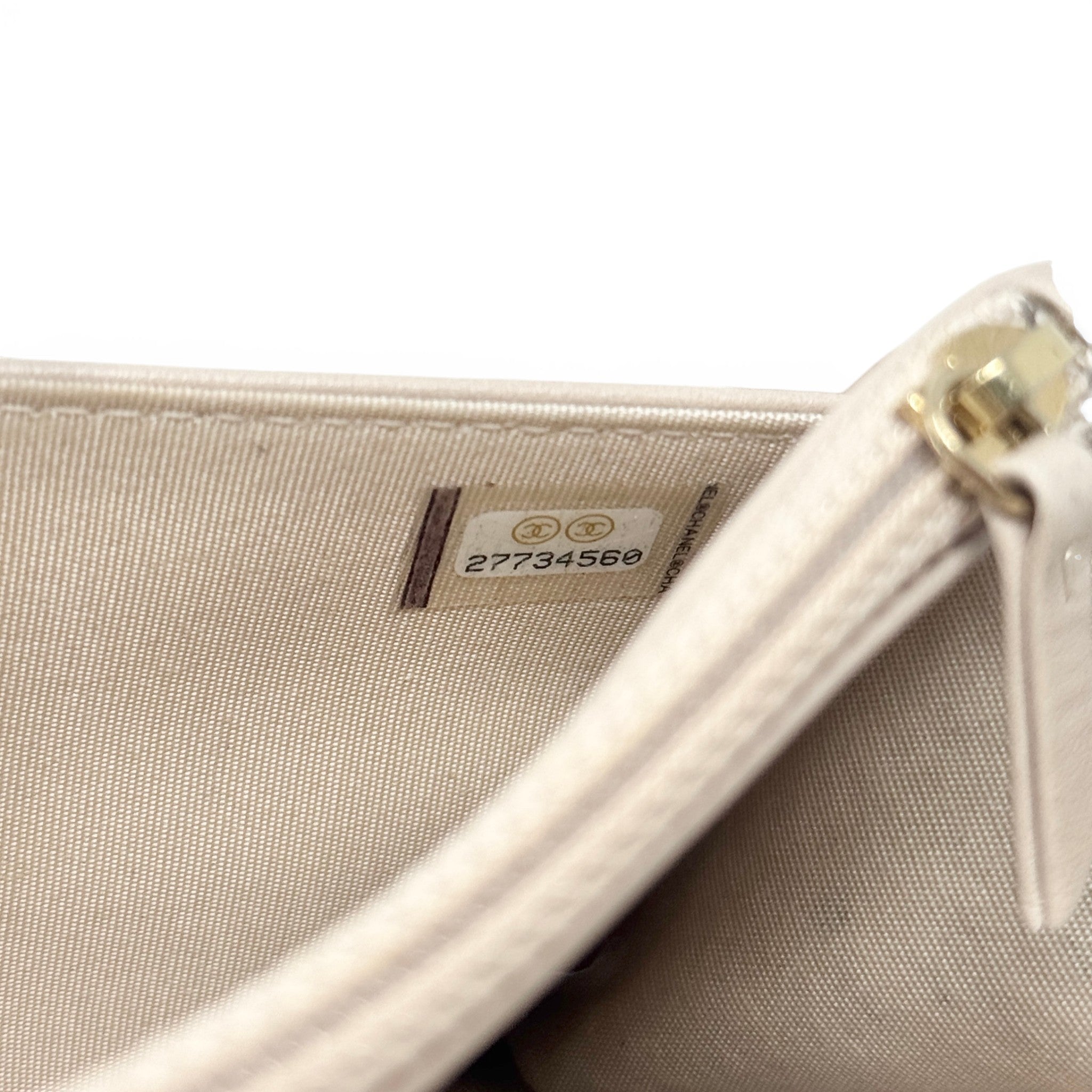 Chanel Beige Boy Wallet On Chain