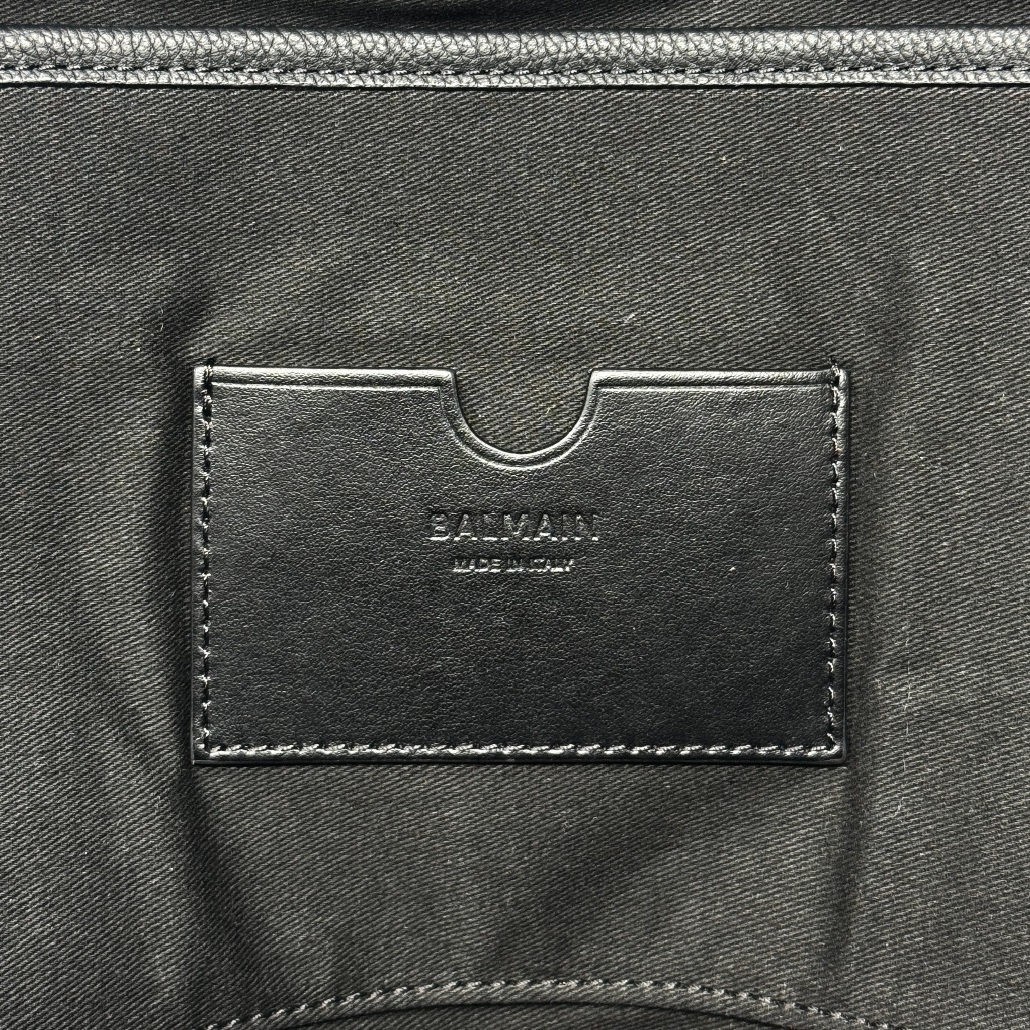 Balmain Black 1945 City Backpack