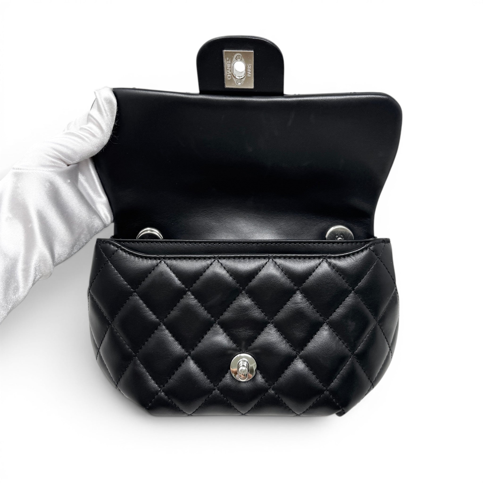 Chanel Black CC Uniform Flap Belt Bag