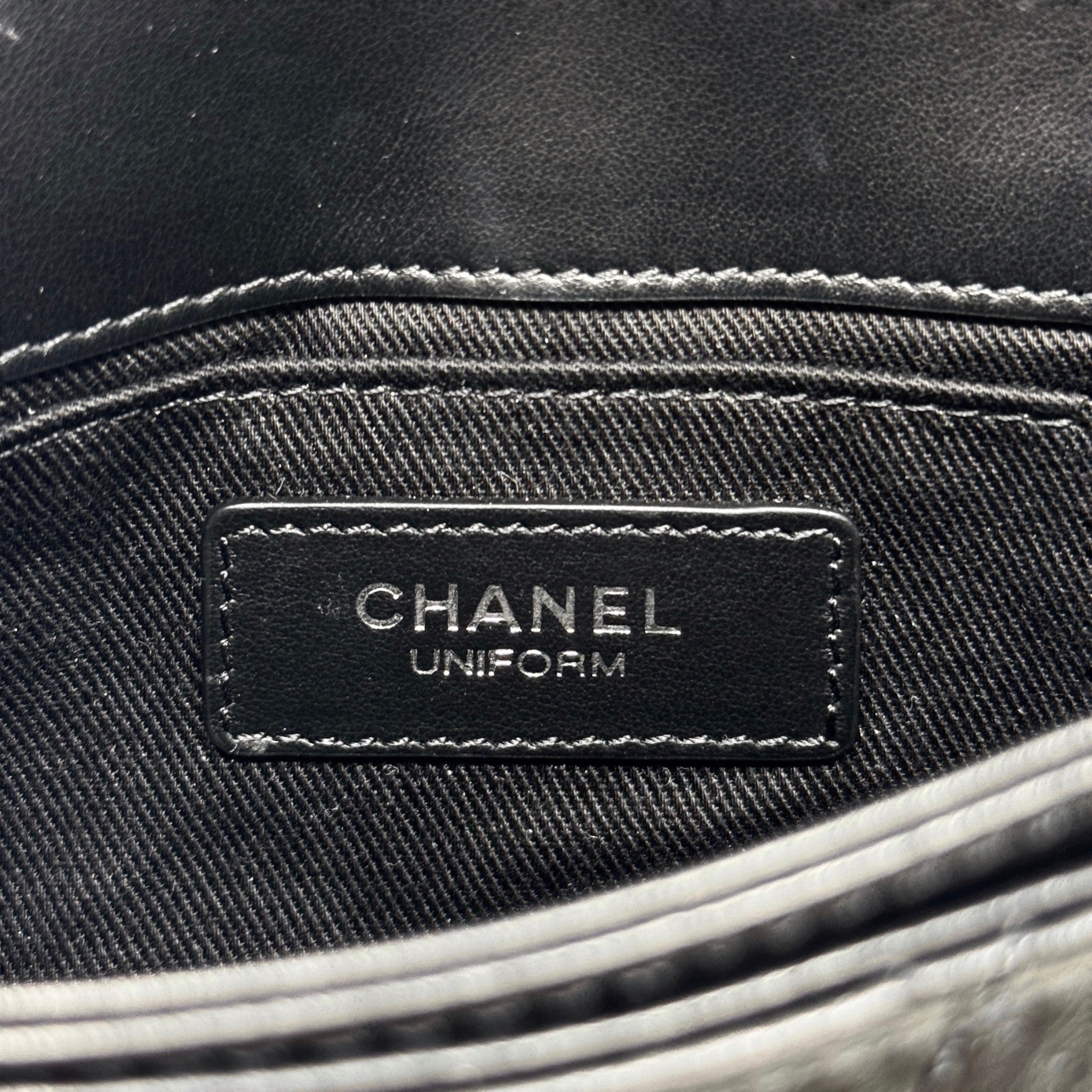 Chanel Black CC Uniform Flap Belt Bag