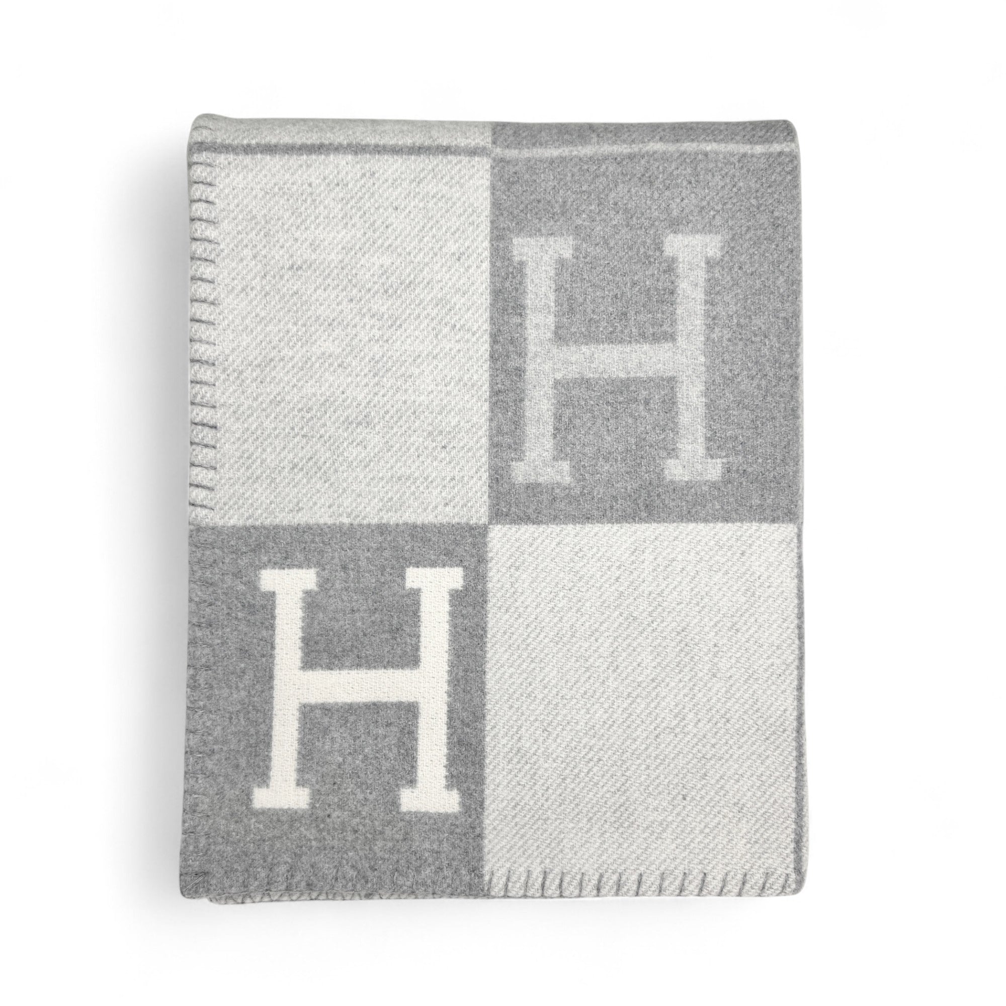 Hermes Gris Fonce Avalon Throw Blanket