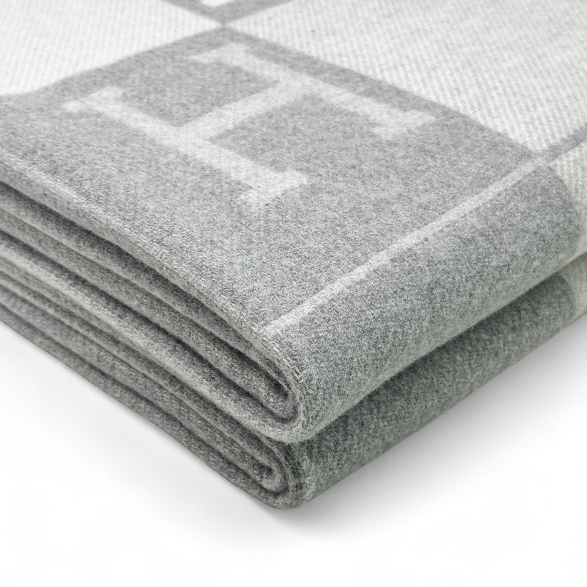 Hermes Gris Fonce Avalon Throw Blanket