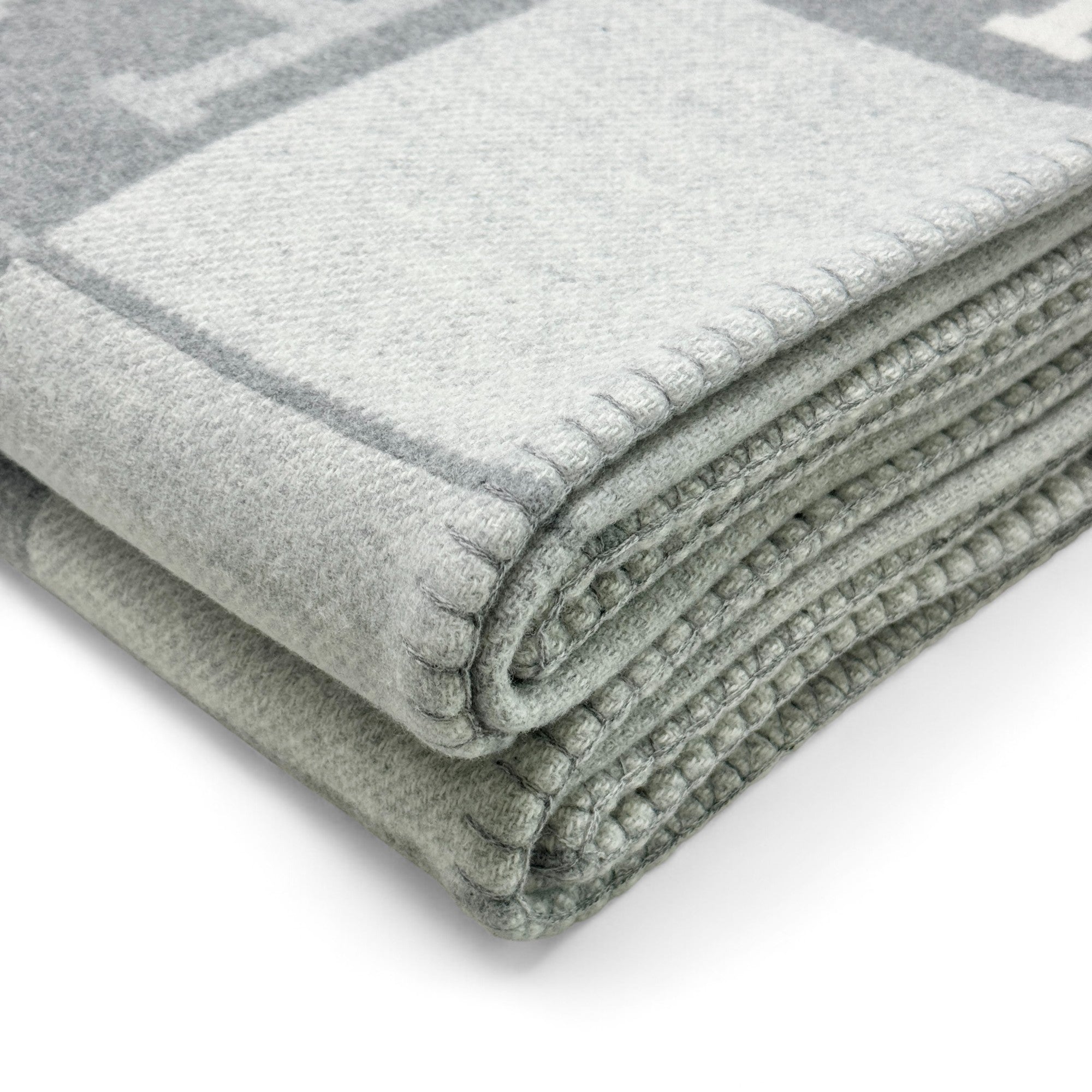 Hermes Gris Fonce Avalon Throw Blanket