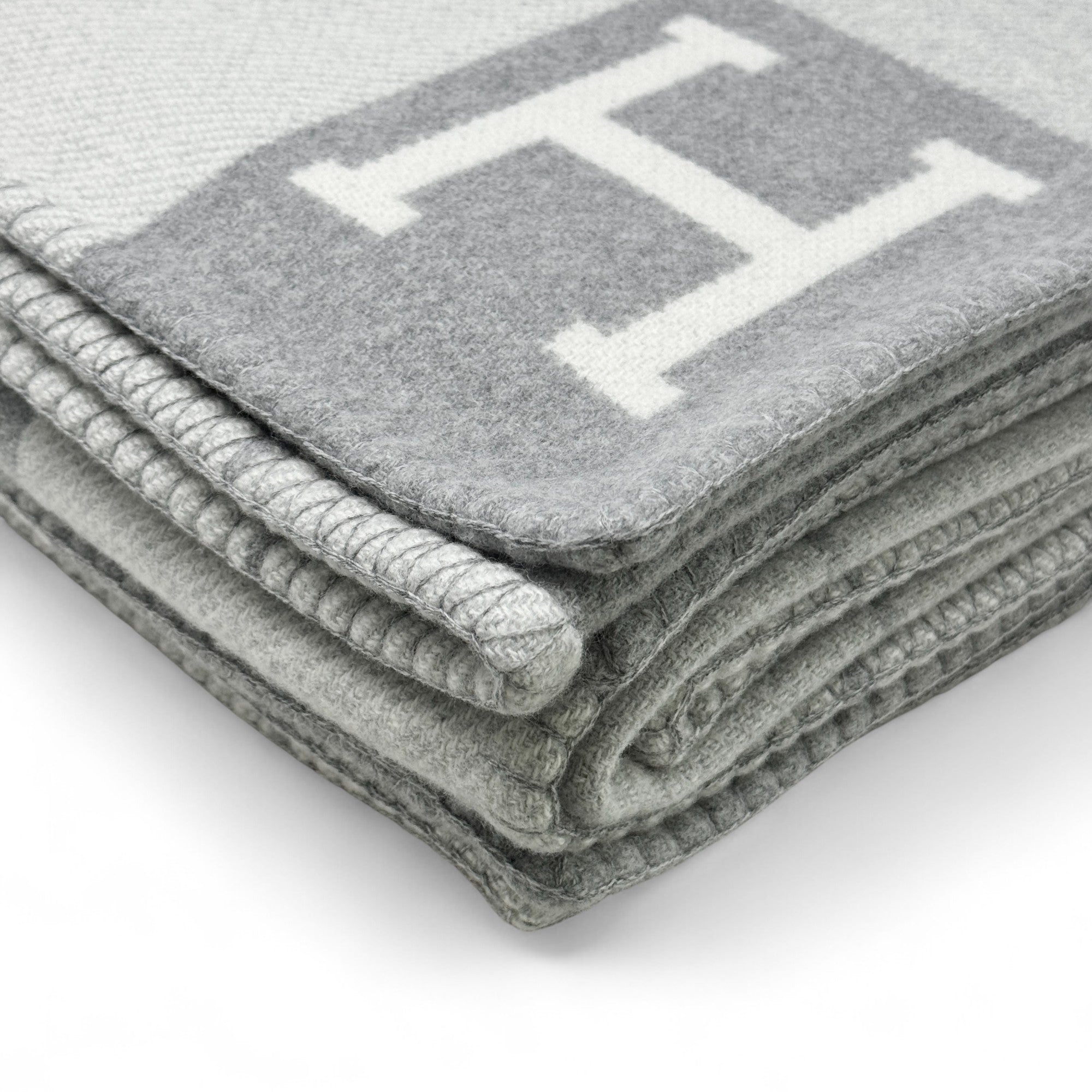 Hermes Gris Fonce Avalon Throw Blanket